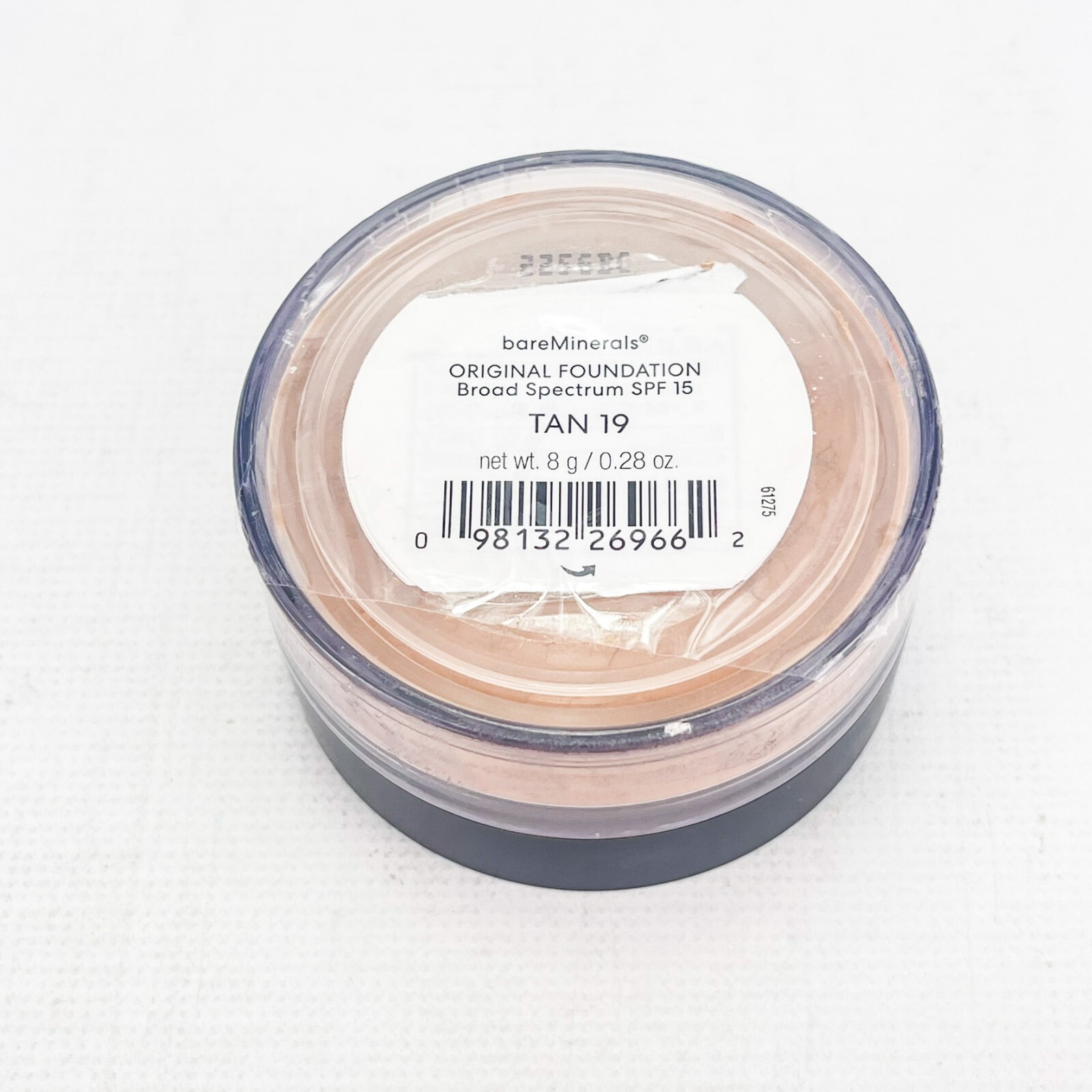 BareMinerals Original Loose Powder Foundation With SPF 15 Talc Free Vegan Tan 19