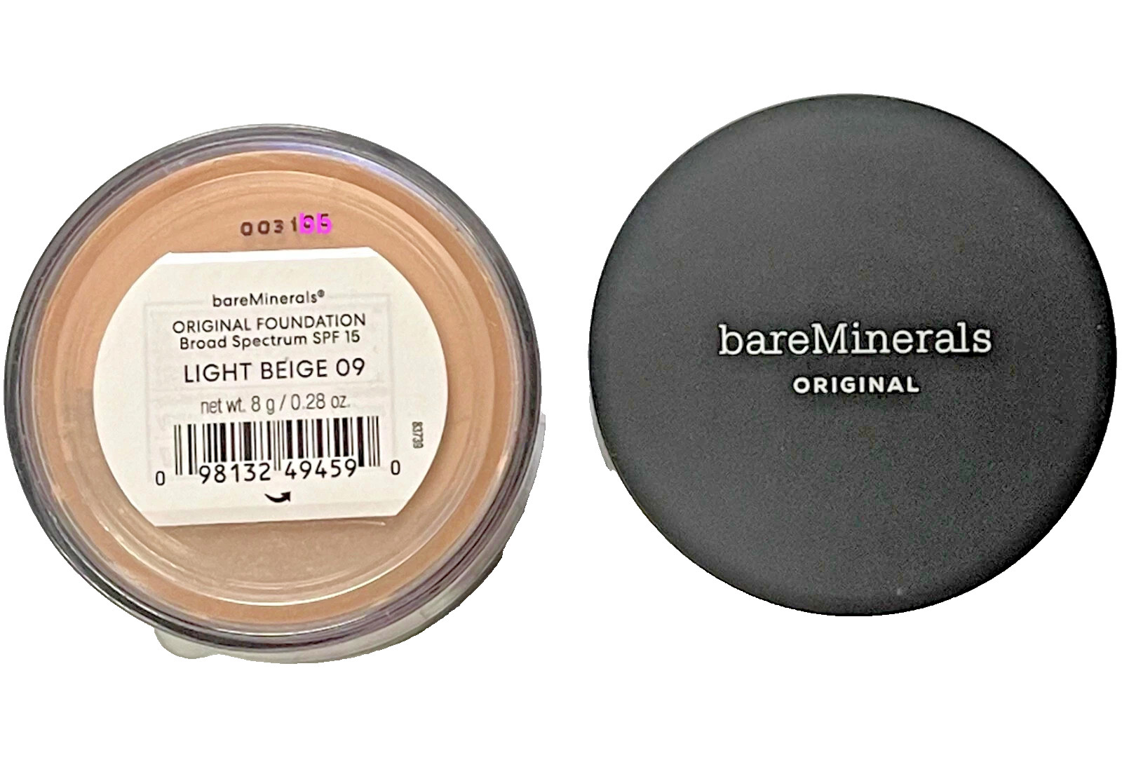 bareMinerals ORIGINAL Loose Powder Foundation SPF 15 0.28 oz LIGHT BEIGE 09
