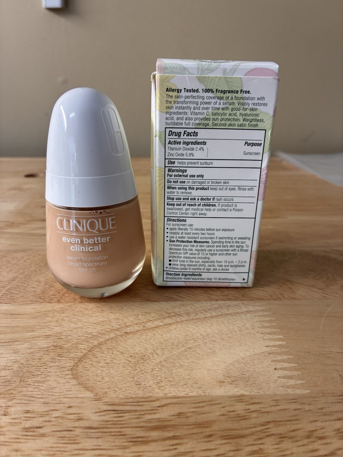 Clinique Even Better Clinical Serum Liquid Foundation SPF 25 CN 18 Cream Whip