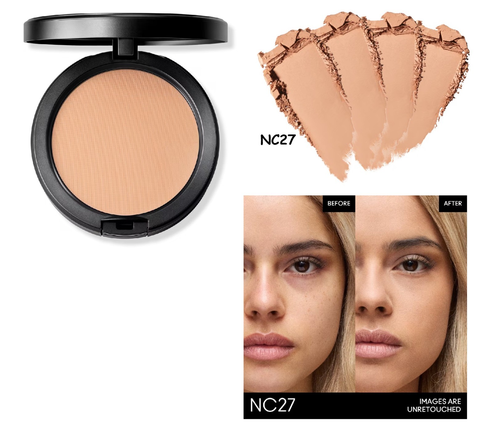 MAC Studio Fix NC27 Powder Plus Foundation 0.42 OZ New In Box