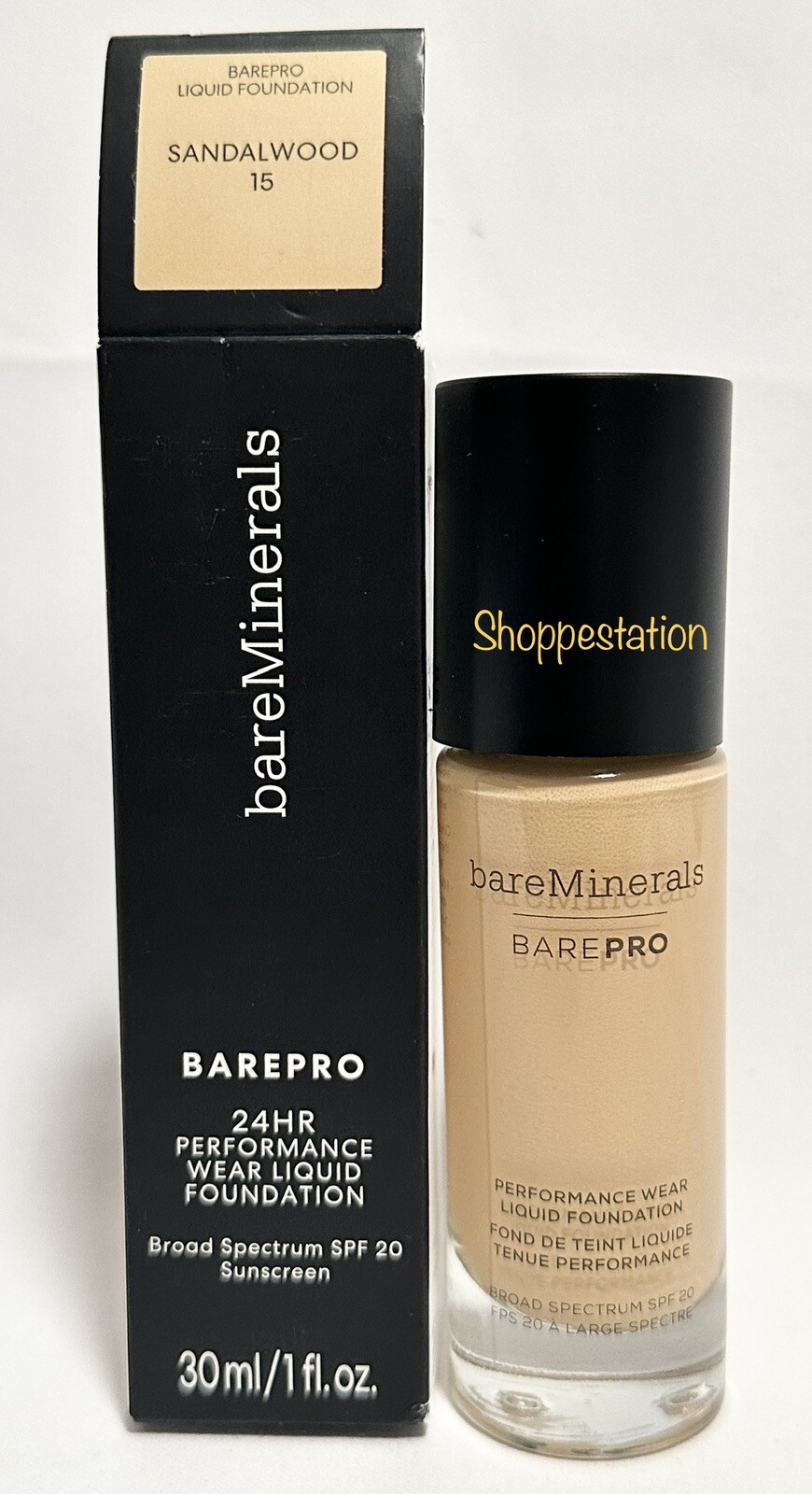 Bareminerals Barepro 24HR Performance Wear Liquid Foundation SPF20 SANDALWOOD 15
