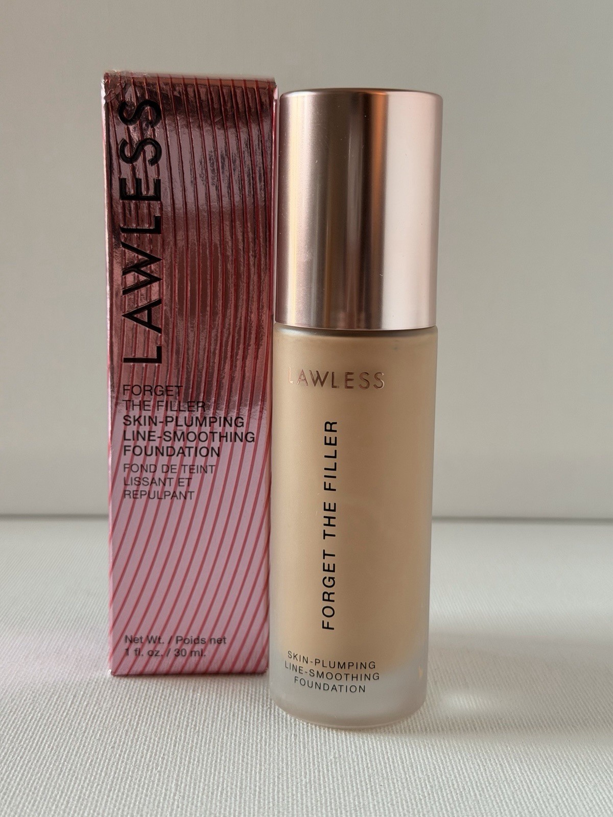LAWLESS Forget The Filler Foundation – 3F – Full Size New In Box / NIB