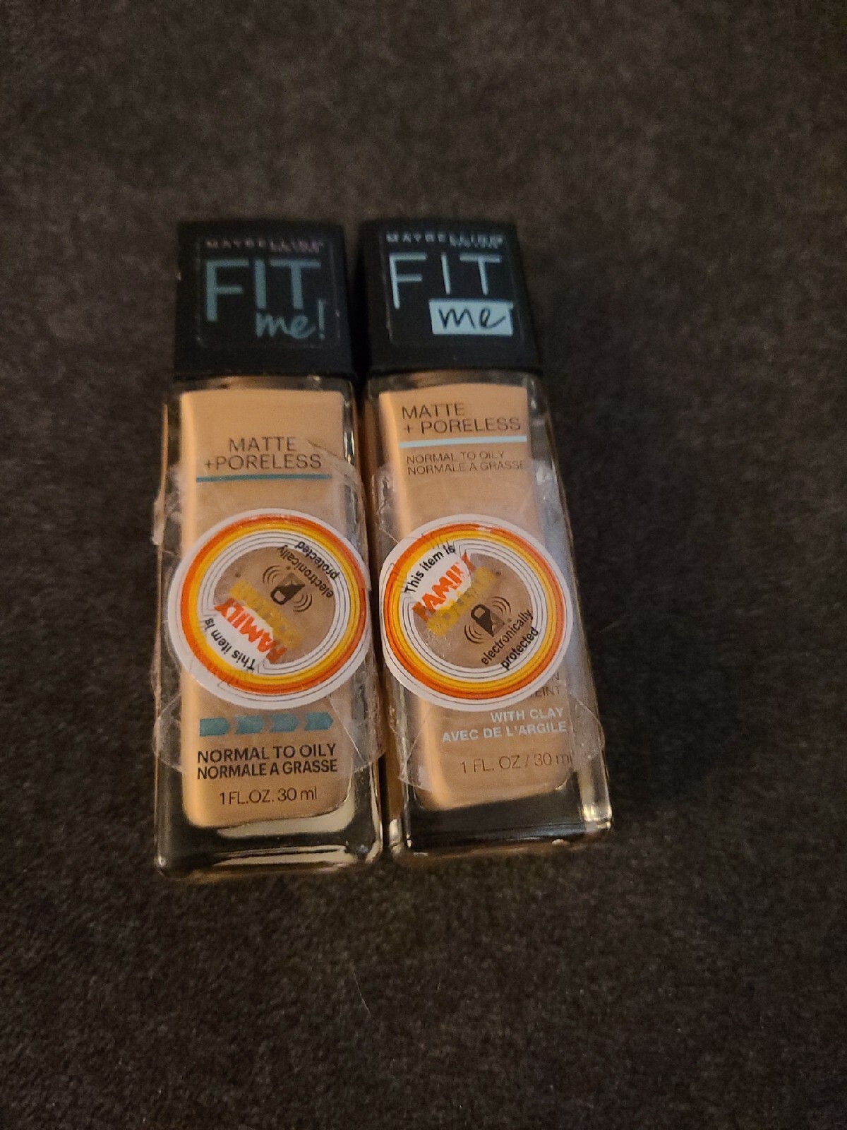 2 Maybelline Fit Me Matte+ Poreless Foundation 320- Natural Tan, 1 fl. oz. (K40)