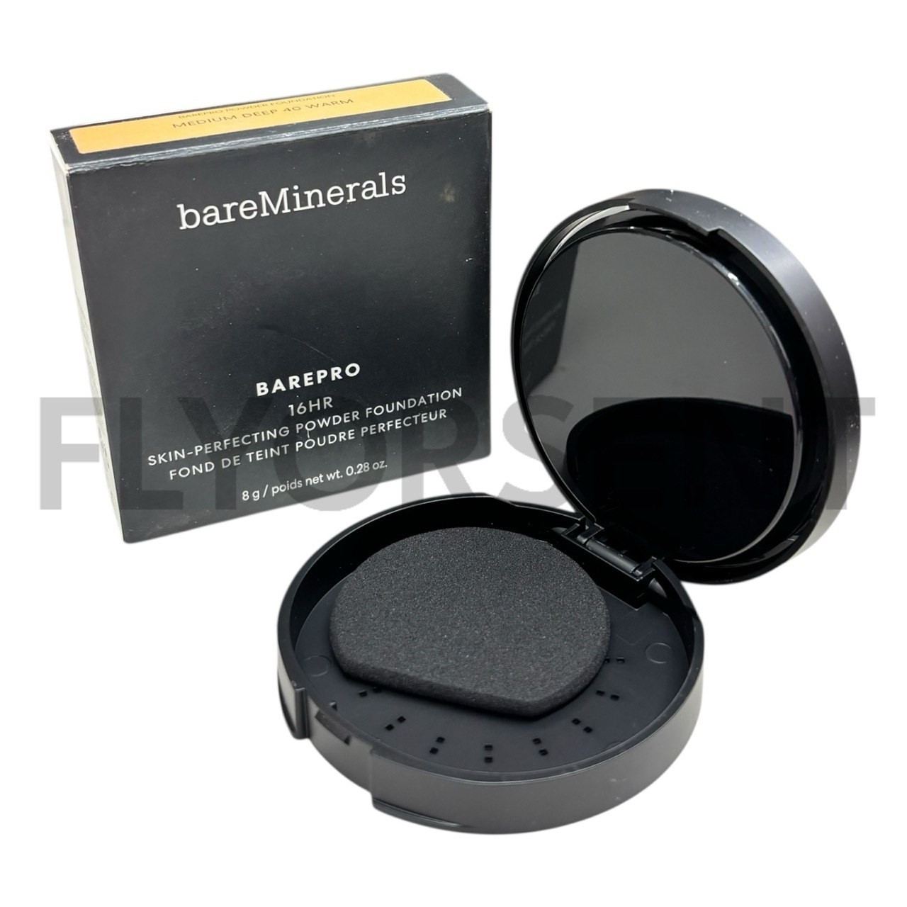 bareMinerals Barepro Powder Foundation 16hr Skin-Perfecting Medium Deep 40 Warm