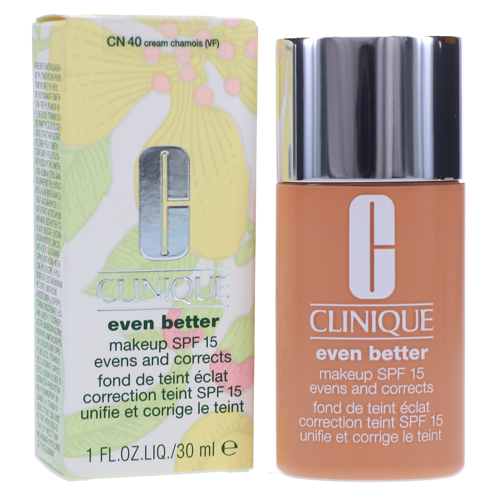CLINIQUE Even Better Makeup Broad Spectrum SPF 15 CN 40 Cream Chamois 1 oz