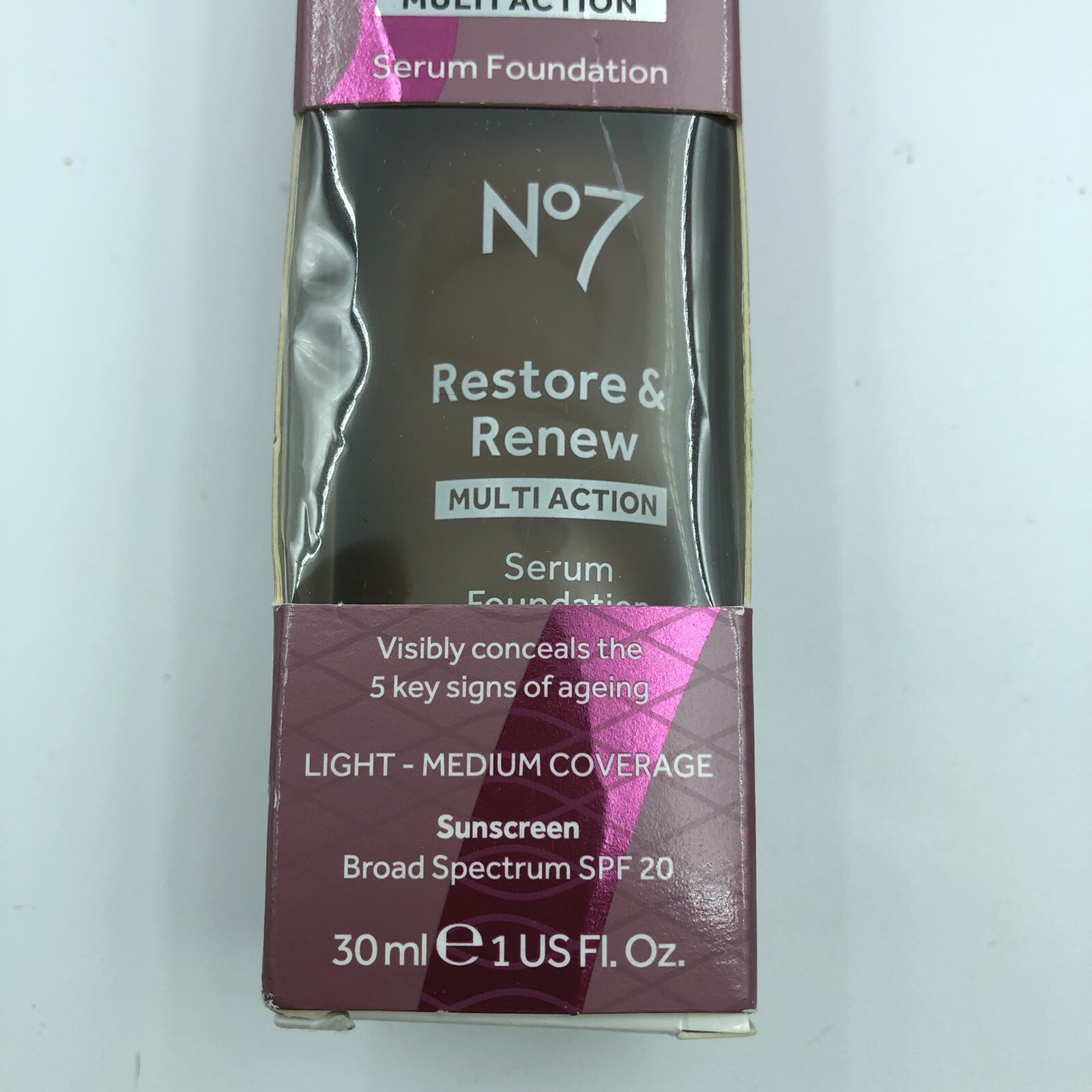 No7 Restore & Renew Multi Action Serum Foundation(Light-Medium Coverage) SPF20