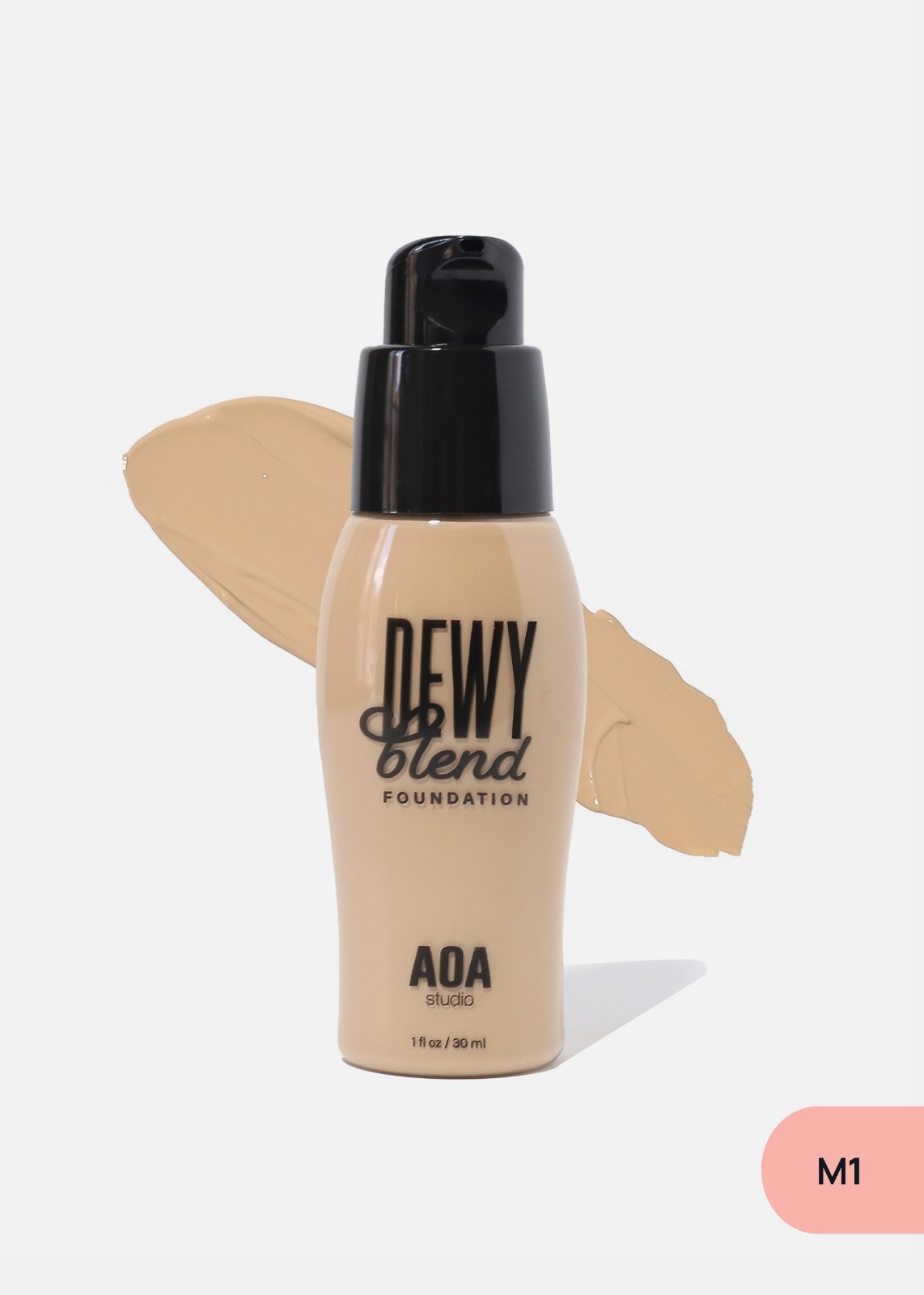 AOA Dewy Blend Foundation Hydrating Lightweight Full Coverage Natural Glow Makeu