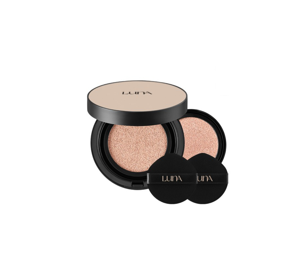 LUNA Long Lasting Conceal Fixing Cushion #21 Cool Ivory + Refill Set 13.5g SPF50