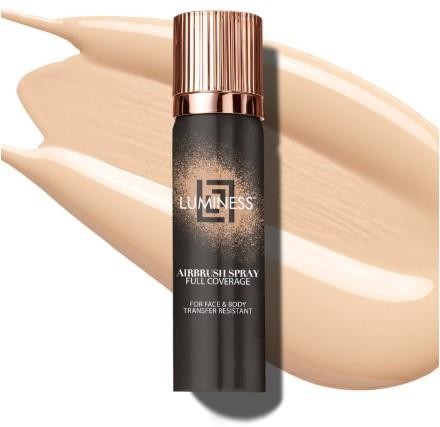 NWT Luminess AirbrushSpray FullCoverageFoundation with BuffingBrush-LightFair010