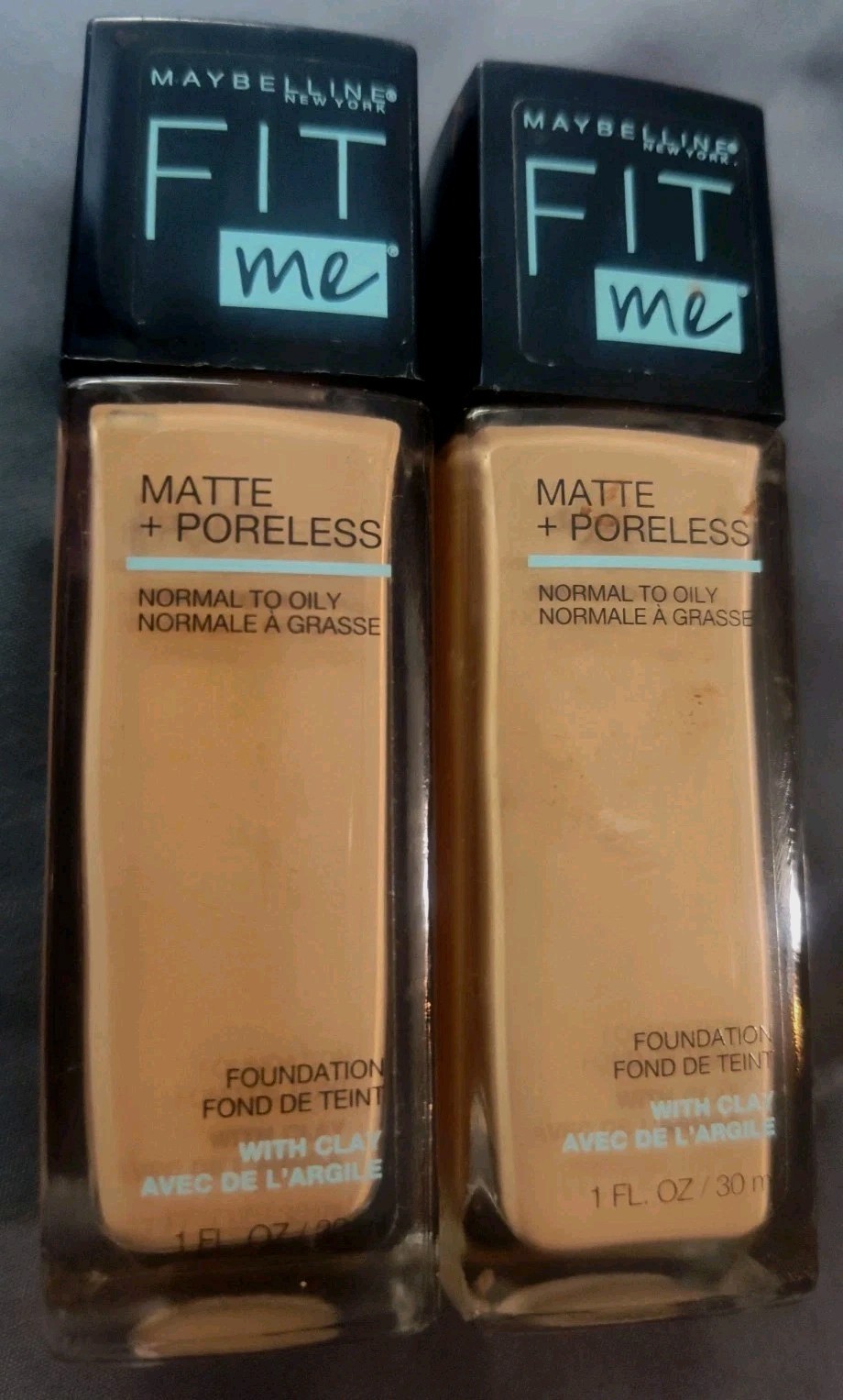 Maybelline Fit Me Matte + Poreless Foundation 130 BUFF BEIGE (2 PACK)