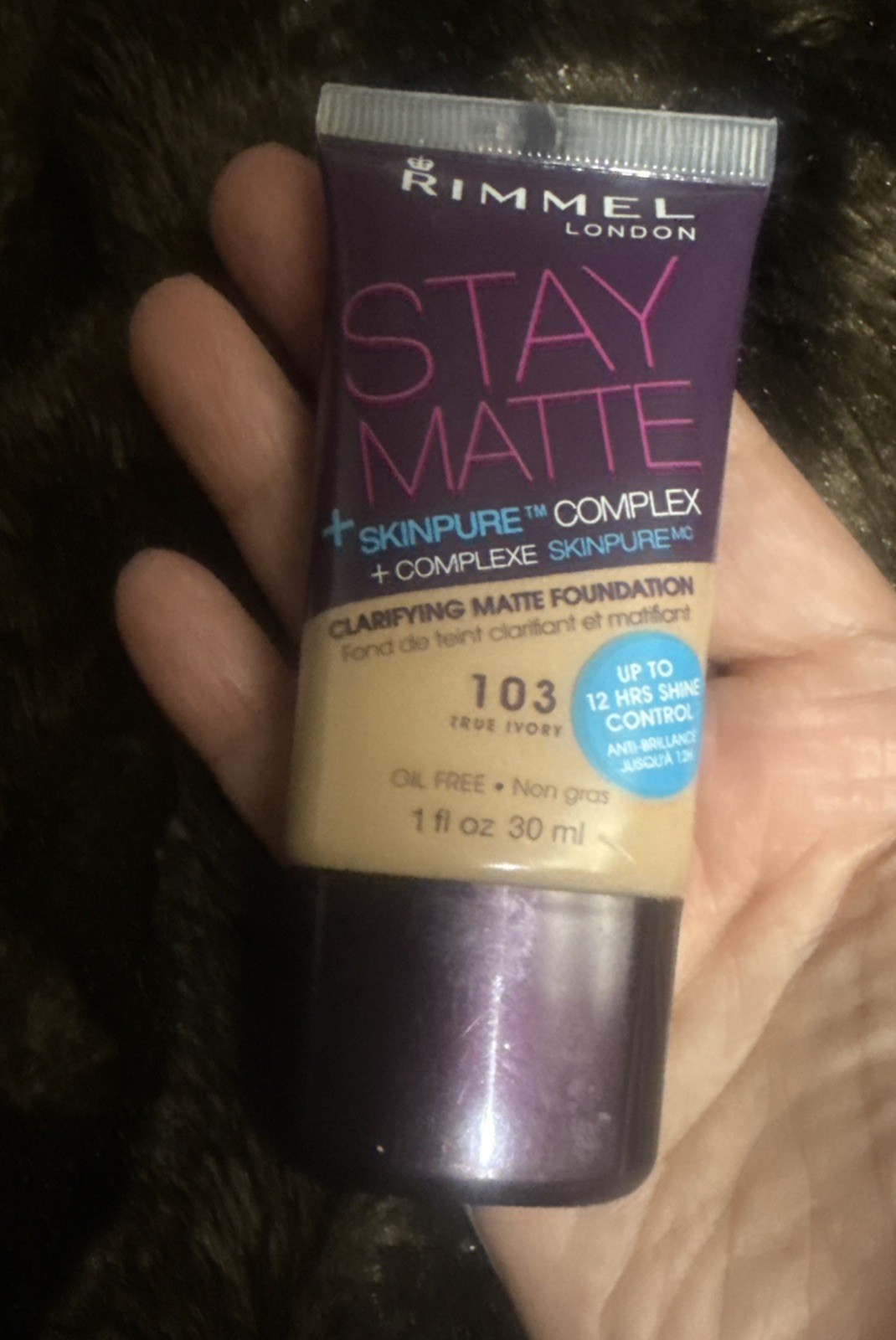 Rimmel Stay Matte + Skinpure Complex Foundation 103 True Ivory UNSEALED