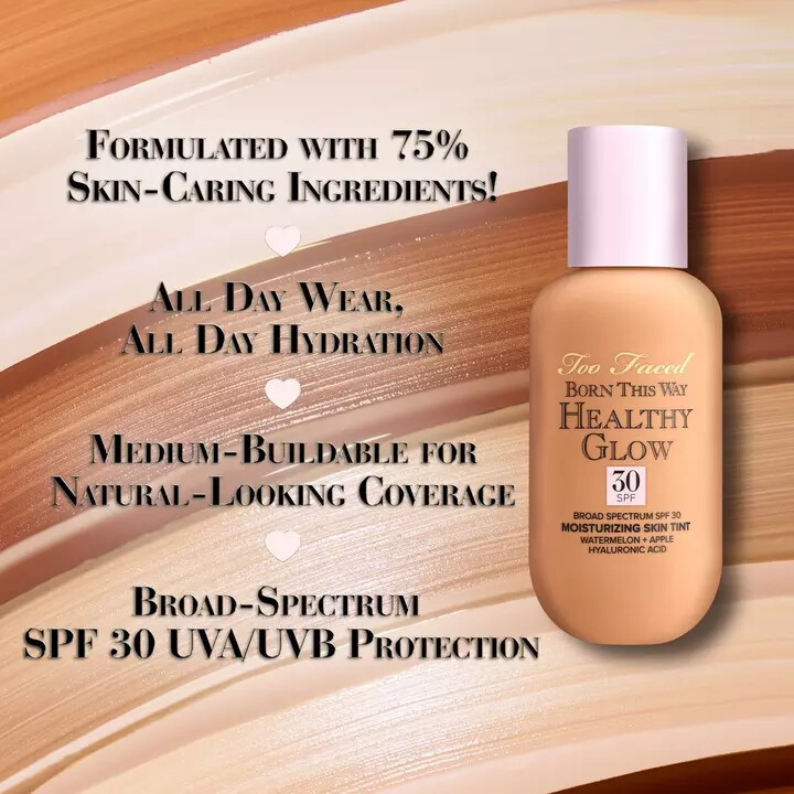 Too Faced Born This Way Healthy Glow Skin Tint ~ Choose Your Shade ~ New In Box
