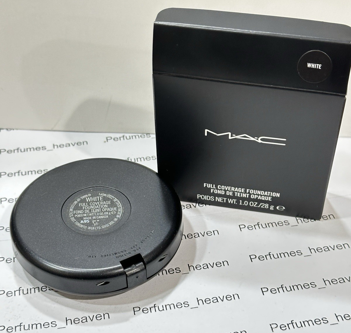 MAC Full Coverage Foundation WHITE Full Size 1.0 oz / 28g New In Box