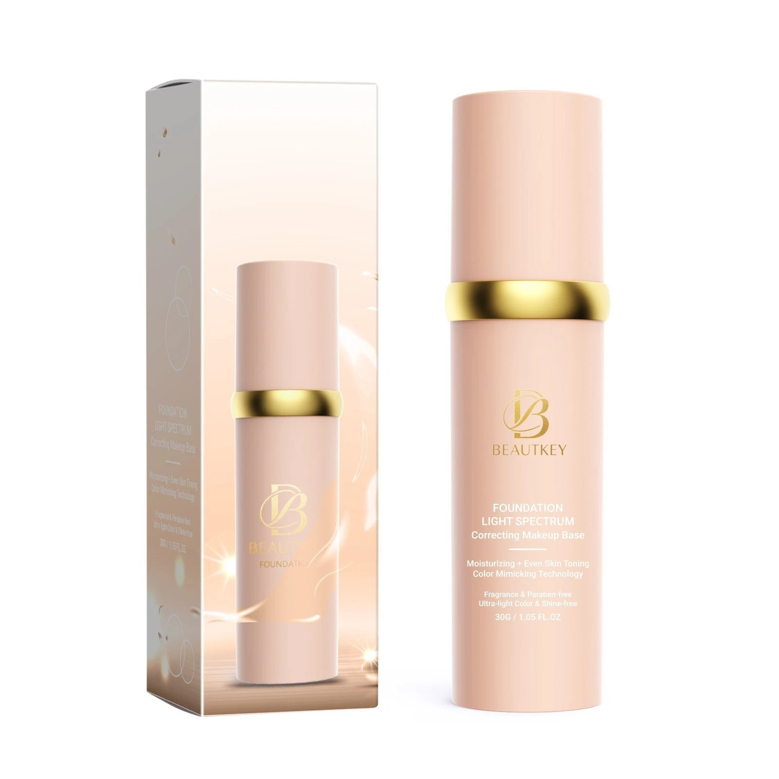 2 Pack 30g Color Changing Foundation SPF 50+ Longwear, Hydrating & Waterproof