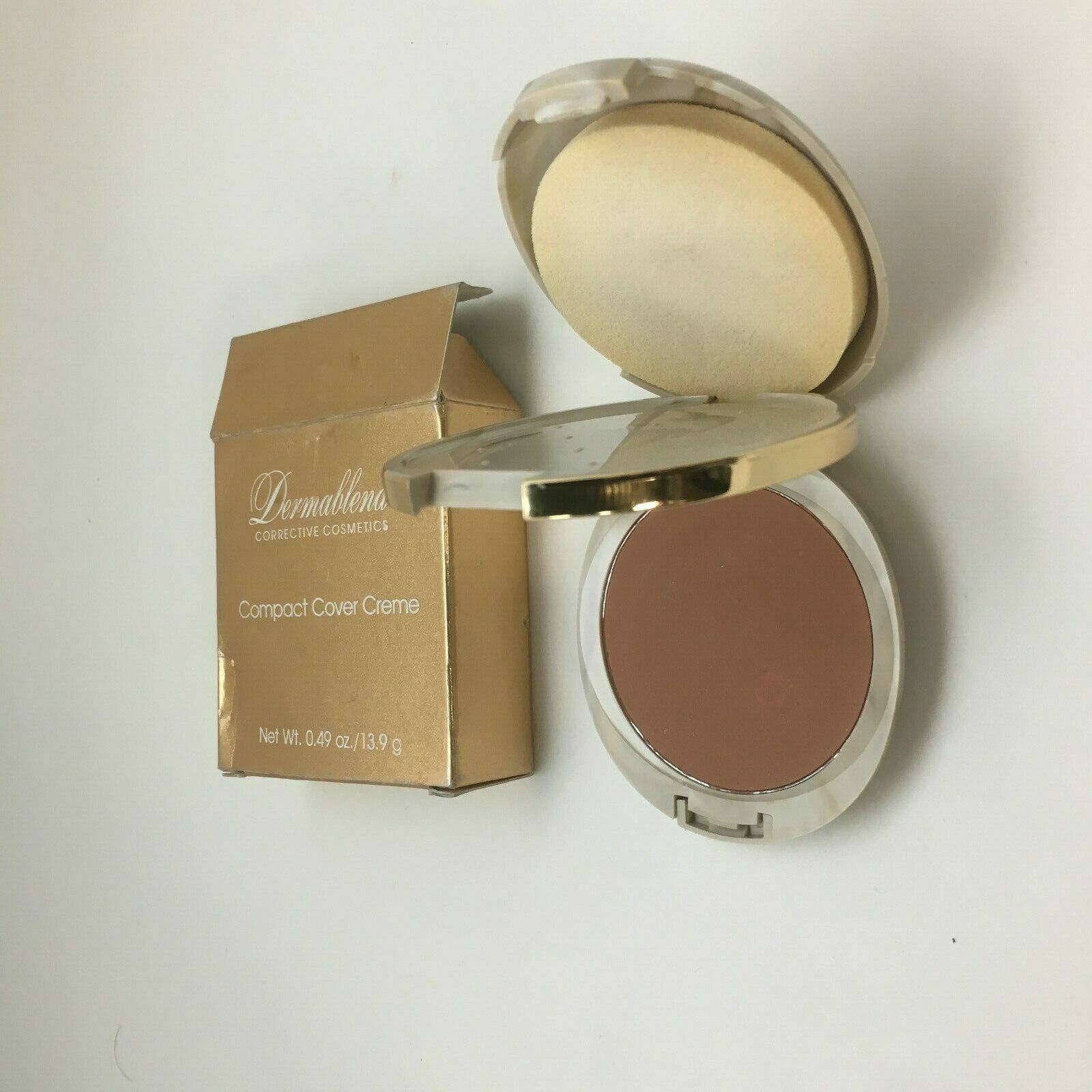 DERMABLEND CORRECTIVE COSMETICS COMPACT COVER CREME ~0.49OZ ~RARE~~~HONEY BEIGE