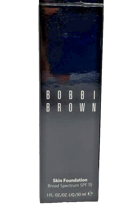 BOBBI BROWN SKIN FOUNDATION SPF 15 #9 CHESTNUT 1 OZ BOXED