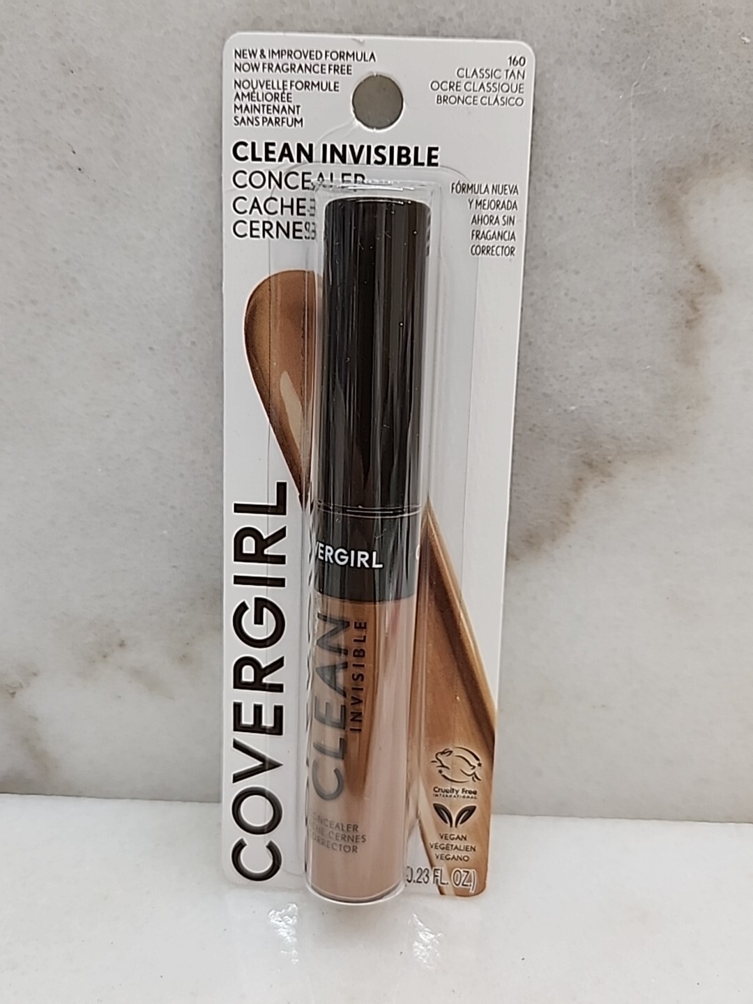Covergirl Clean Invisible concealer #160 Classic Tan – Fragrance Free, Vegan