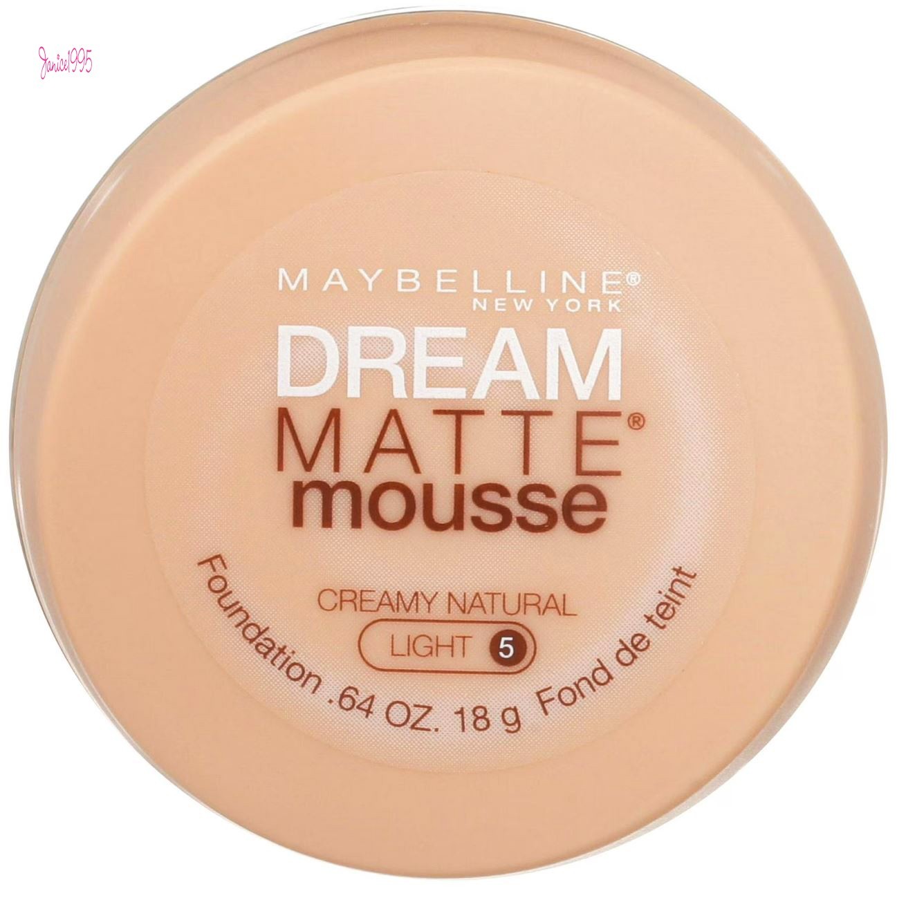 MAYBELLINE Dream MATTE Mousse Foundation 18g # CREAMY NATURAL LIGHT #5
