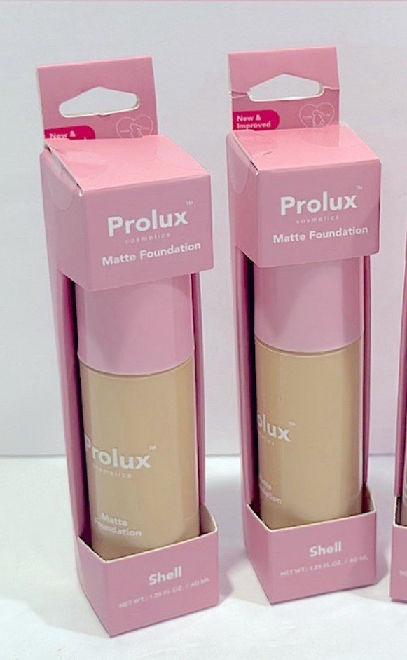 New Prolux Matte Foundation • Vegan &: Cruelty Free 1.35 FL oz • Shell