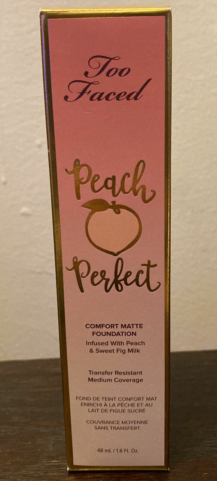 TOO FACED PEACH PERFECT COMFORT MATTE FOUNDATION-PICK SHADE-NEW IN BOX-AUTHENTIC