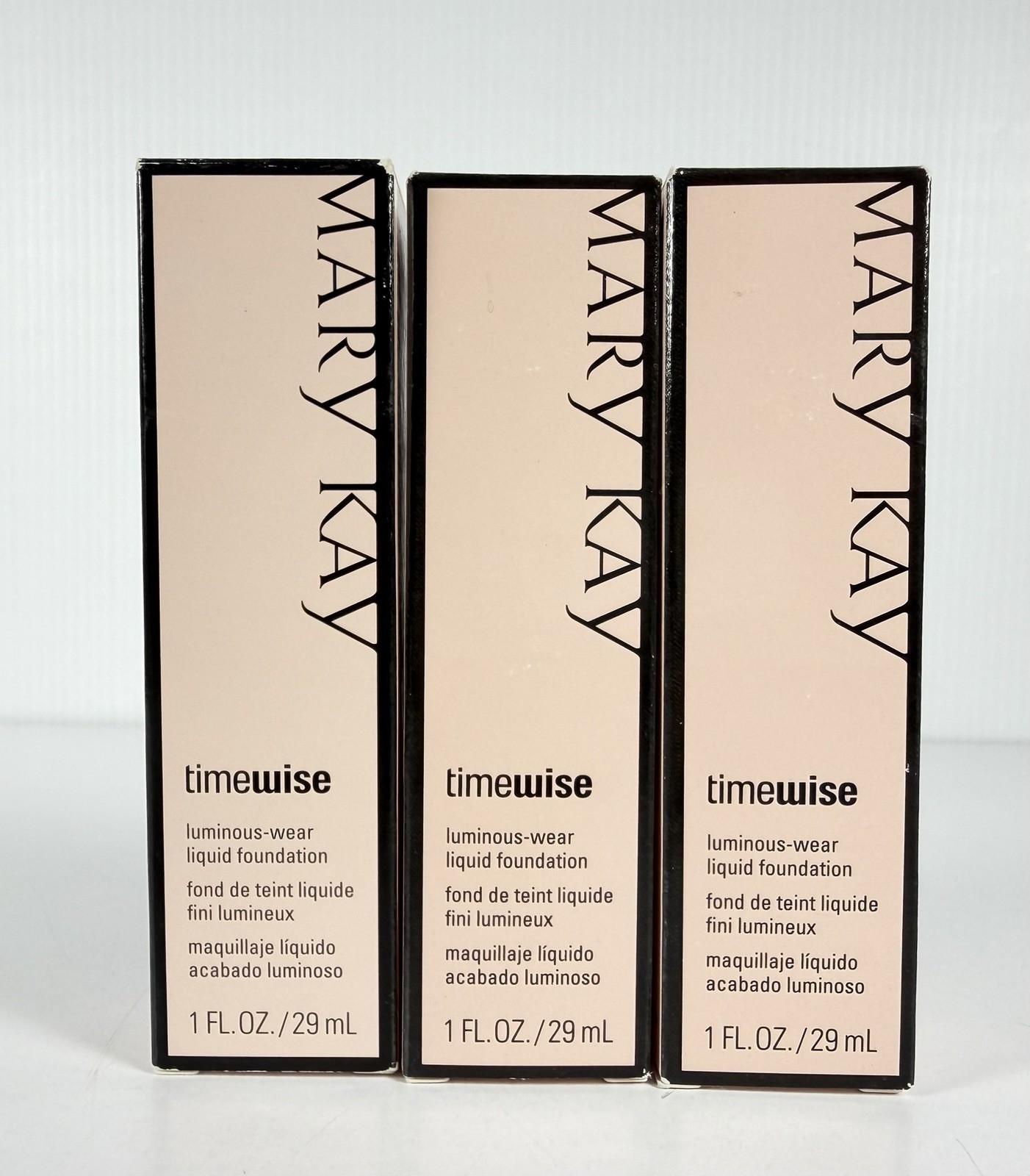 Lot Of 3 MARY KAY TIMEWISE Luminous Wear Liquid Foundation Beige 7
