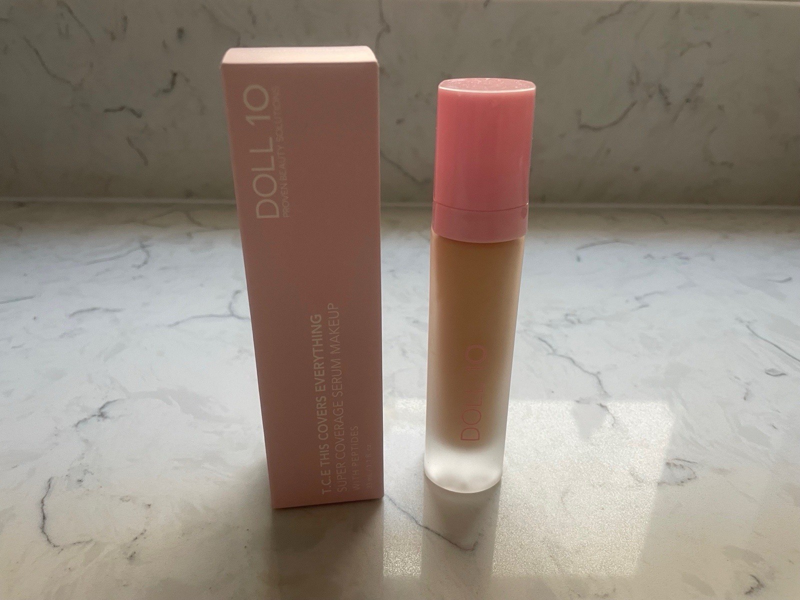 Doll 10 T.C.E. Super Coverage Serum Light/Medium Peptide Everything Foundation