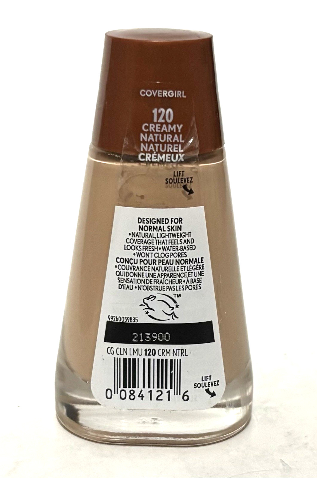 CoverGirl Clean Liquid Foundation # 120 Creamy Natural New Sealed
