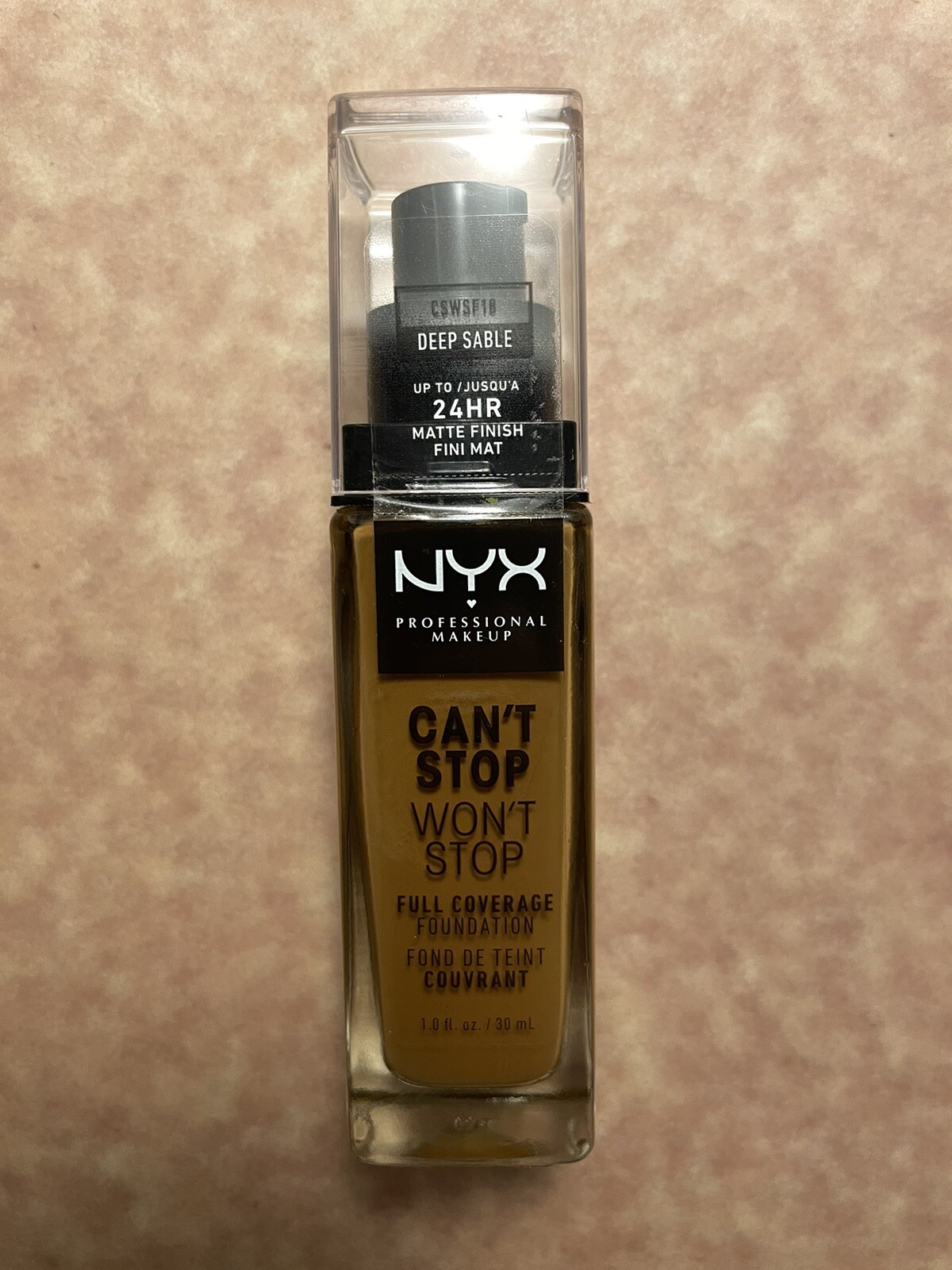 NYX PROFESSIONAL MAKEUP Can’t Stop Won’t Stop Full Coverage Fdn – Deep Sable