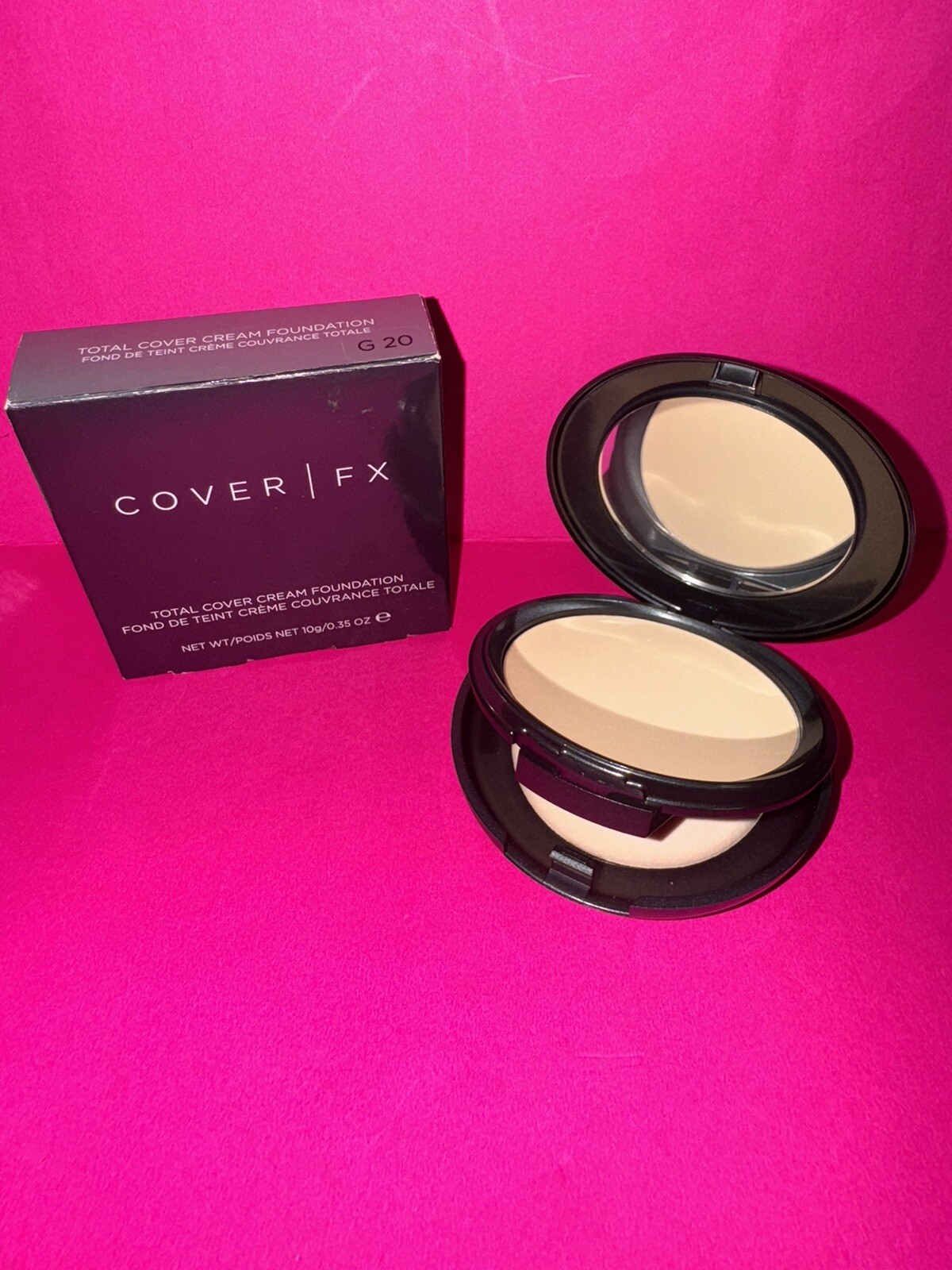 Cover FX Total Cover Cream Foundation #G20 – 0.35fl oz NEW IN BOX RARE