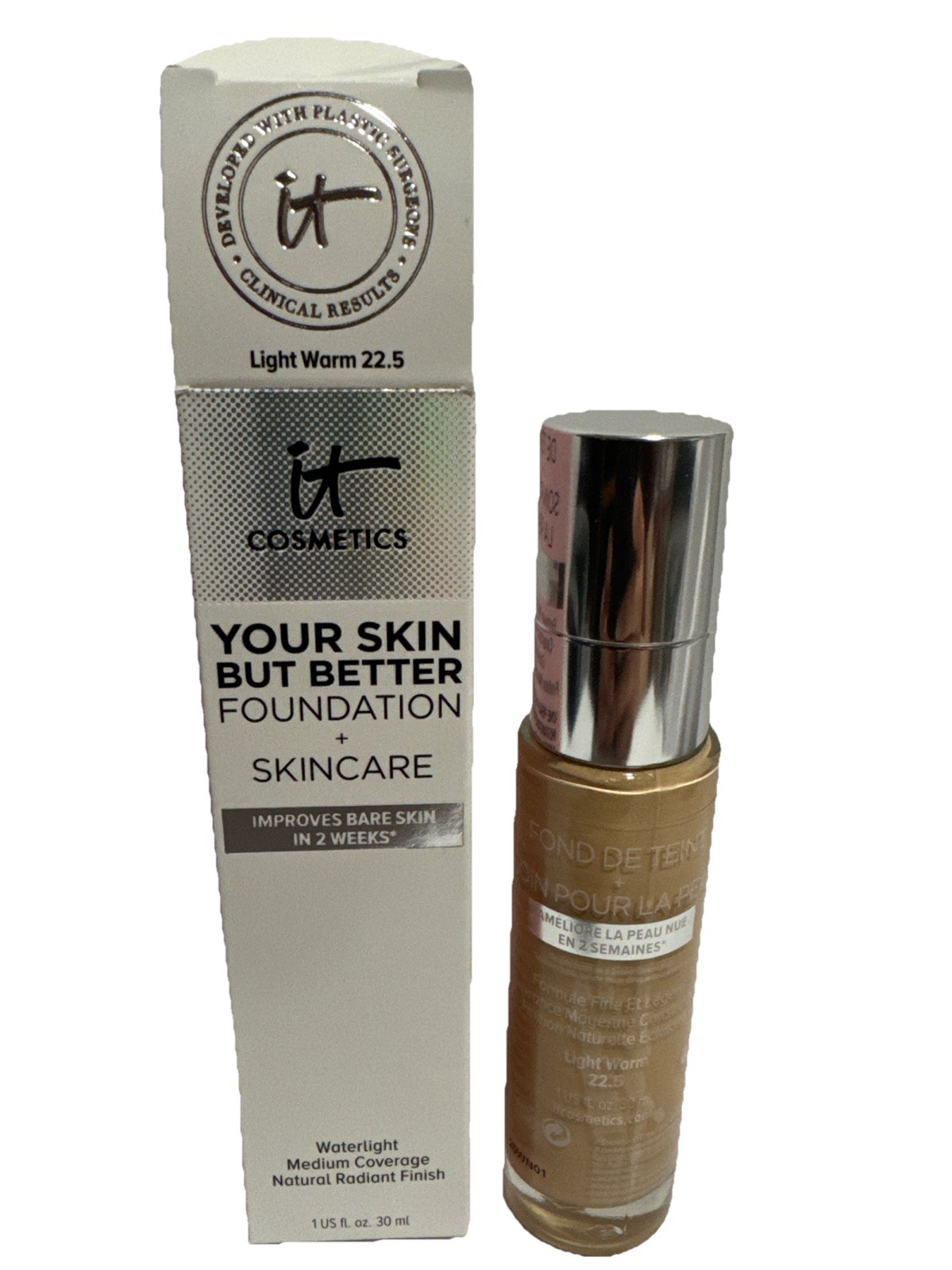 It Cosmetics Your Skin But Better Foundation + Skincare Shade LIGHT WARM 22.5