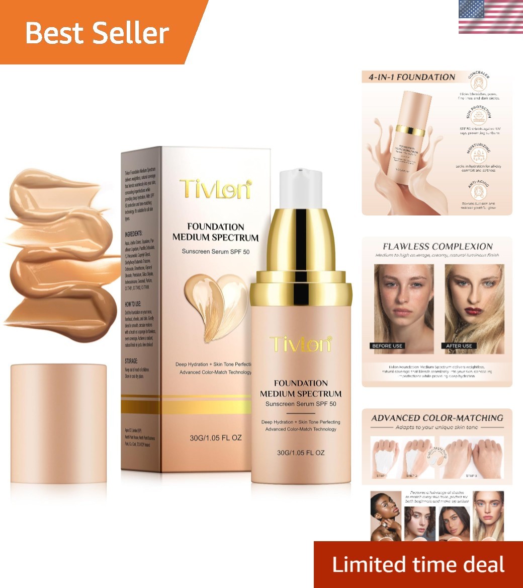Ultra HD Color Changing Foundation – Long-Lasting, Active Friendly SPF 50+