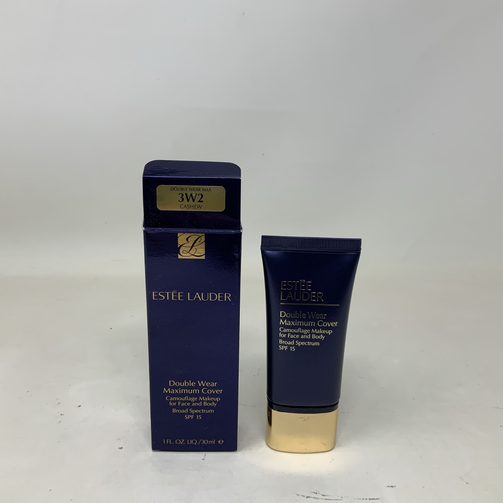 Estée Lauder Double Wear Maximum Cover Makeup 3W2 Cashew 1 Fl Oz / 30 Ml