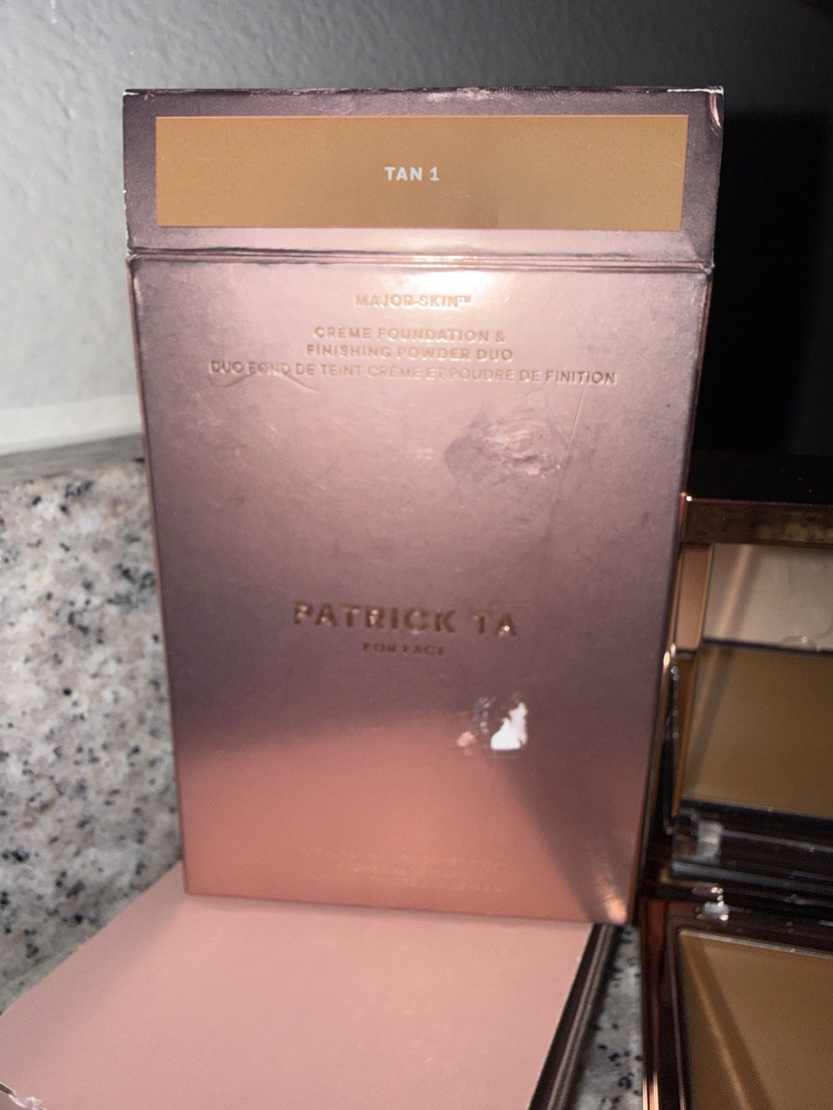 Patrick Ta For Face Creme Foundation & Finishing Powder Duo “TAN 1” FULL SIZE