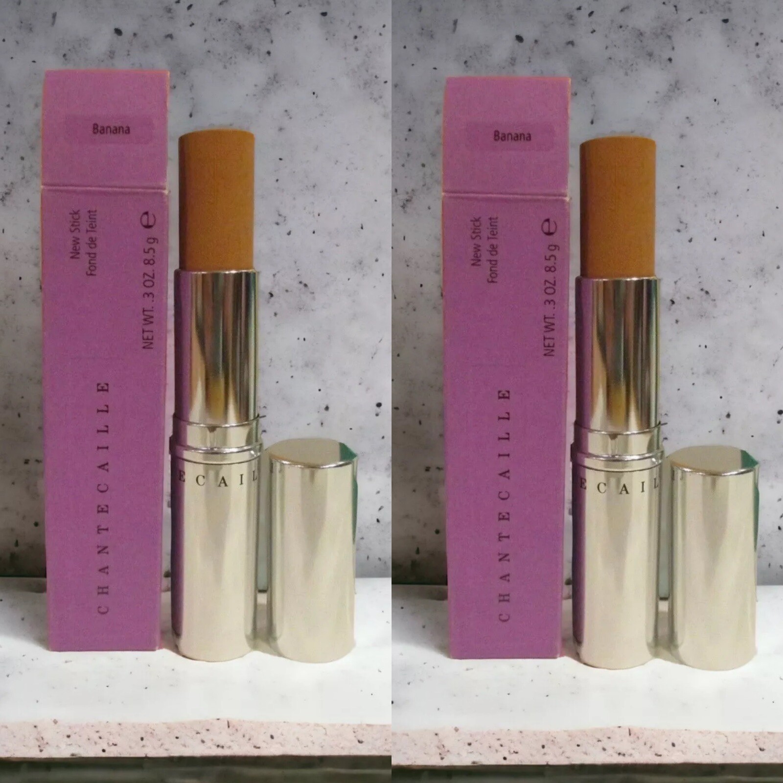 CHANTECAILLE NEW STICK STICK FOUNDATION BANANA .3 OZ BOXED Lot Of 2