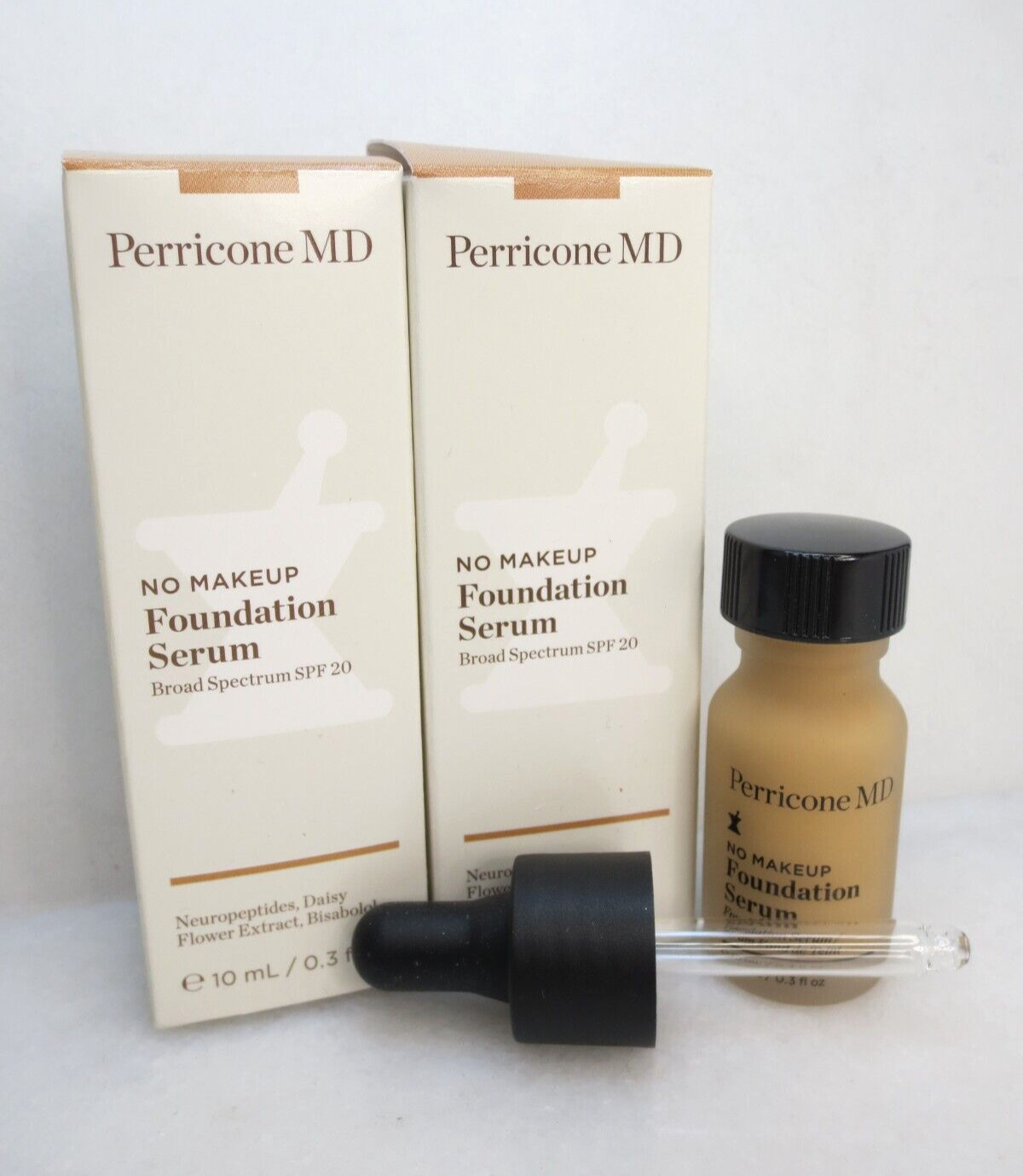 PERRICONE MD FOUNDATION SERUM BEIGE LIGHT-MEDIUM/NEUTRAL) 0.3OZ 2PC EXP:07/2025