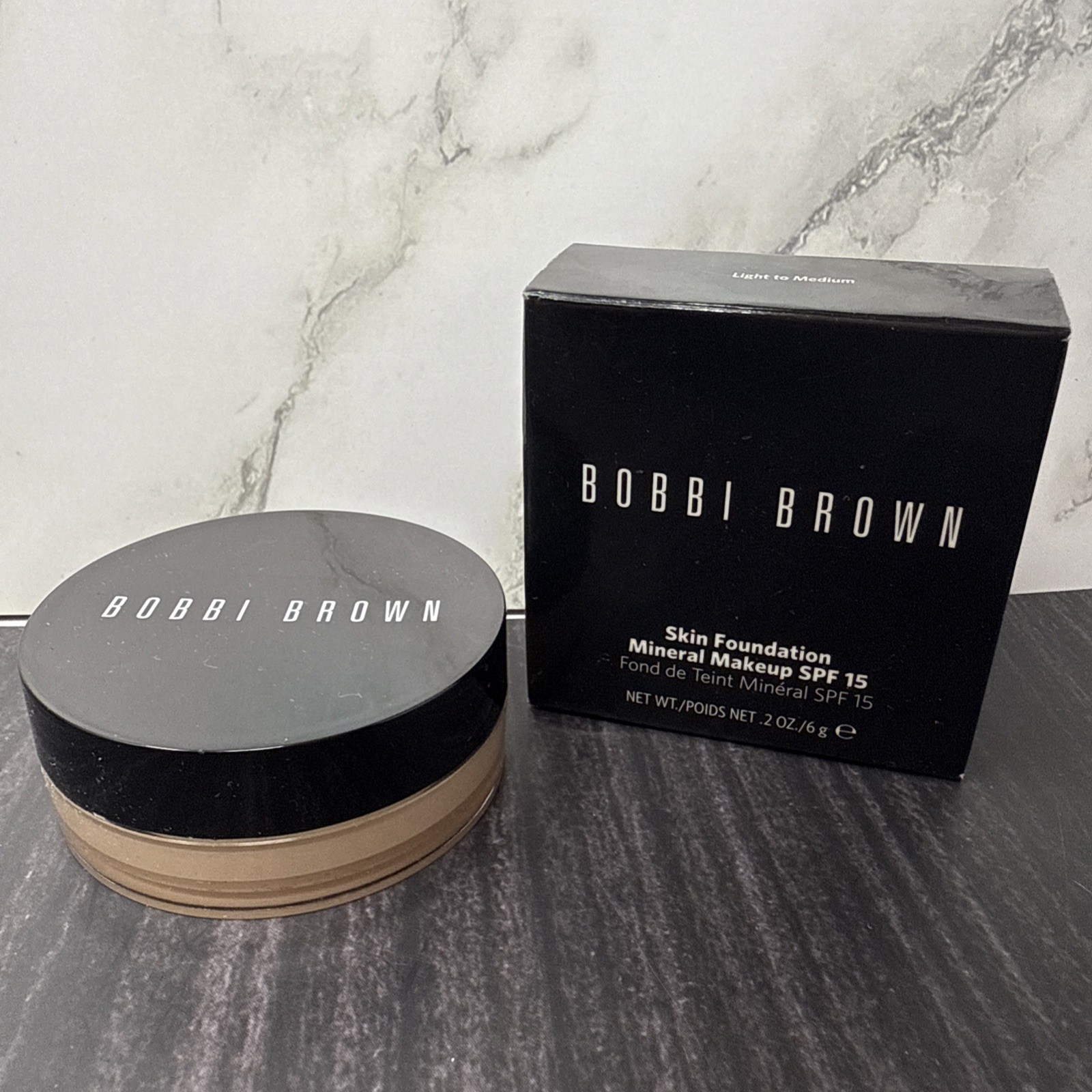 Bobbi Brown Skin Foundation Mineral Makeup SPF 15 Light To Medium NIB, Rare!