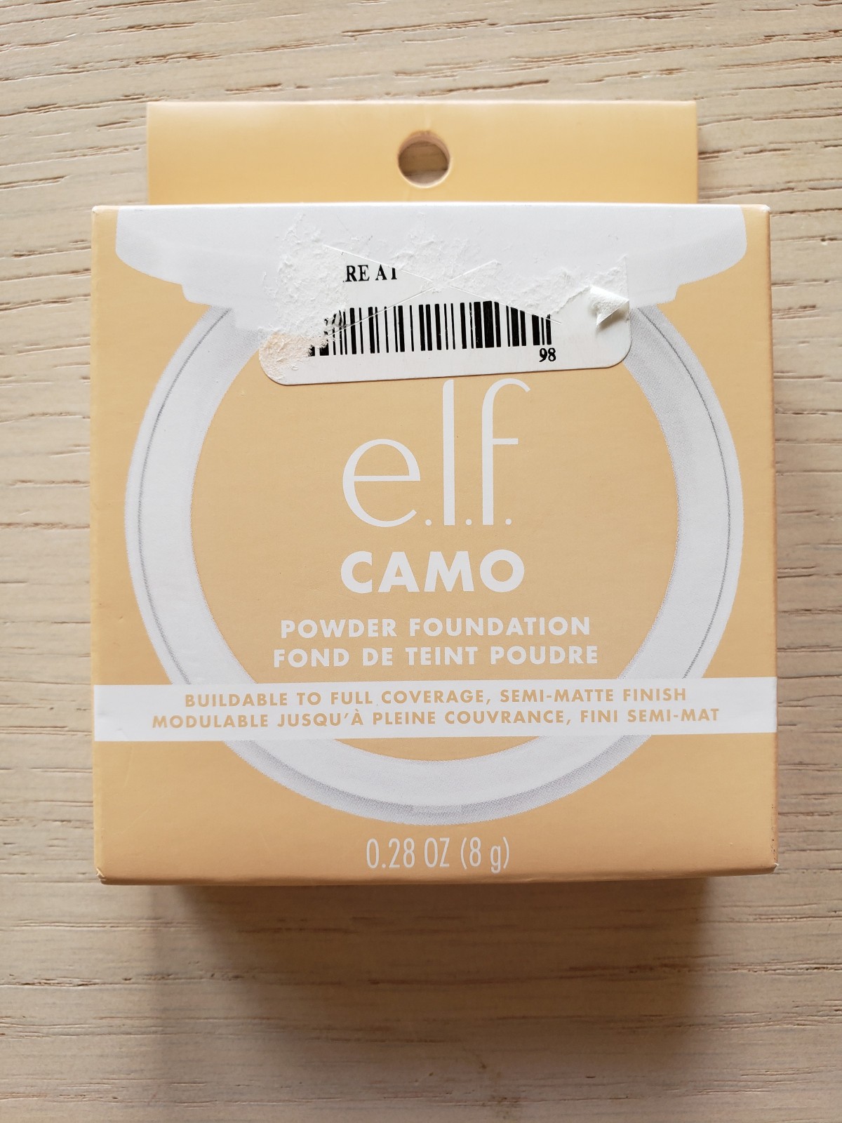 ELF Camo Powder Foundation Full Coverage, Semi Matte, Fair 150 C Discontinued
