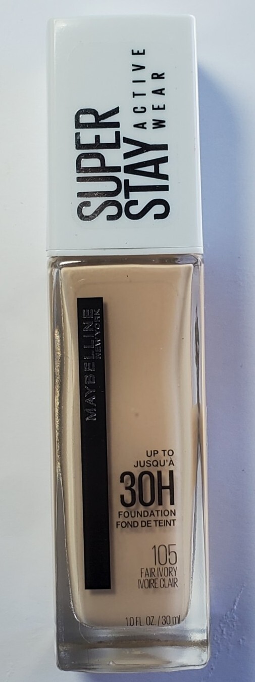 Maybelline Foundation 105 Fair Ivory Super Stay Active Wear Foundation