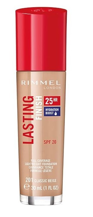 Rimmel Lasting Finish 25Hr Liquid Foundation #201 Classic Beige EXP 09/23