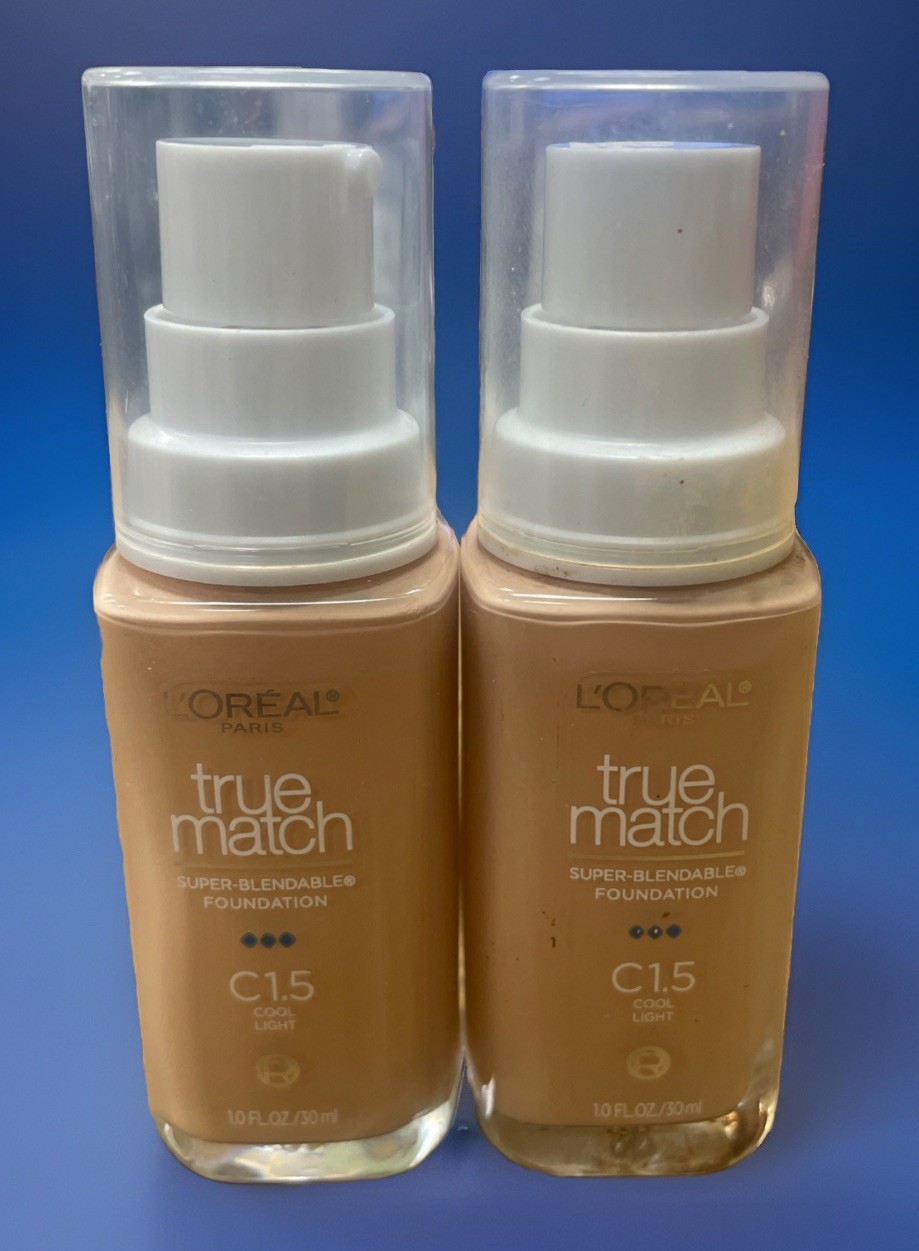 Loreal True Match Super-Blendable Foundation C1.5 Cool Light Lot Of 2