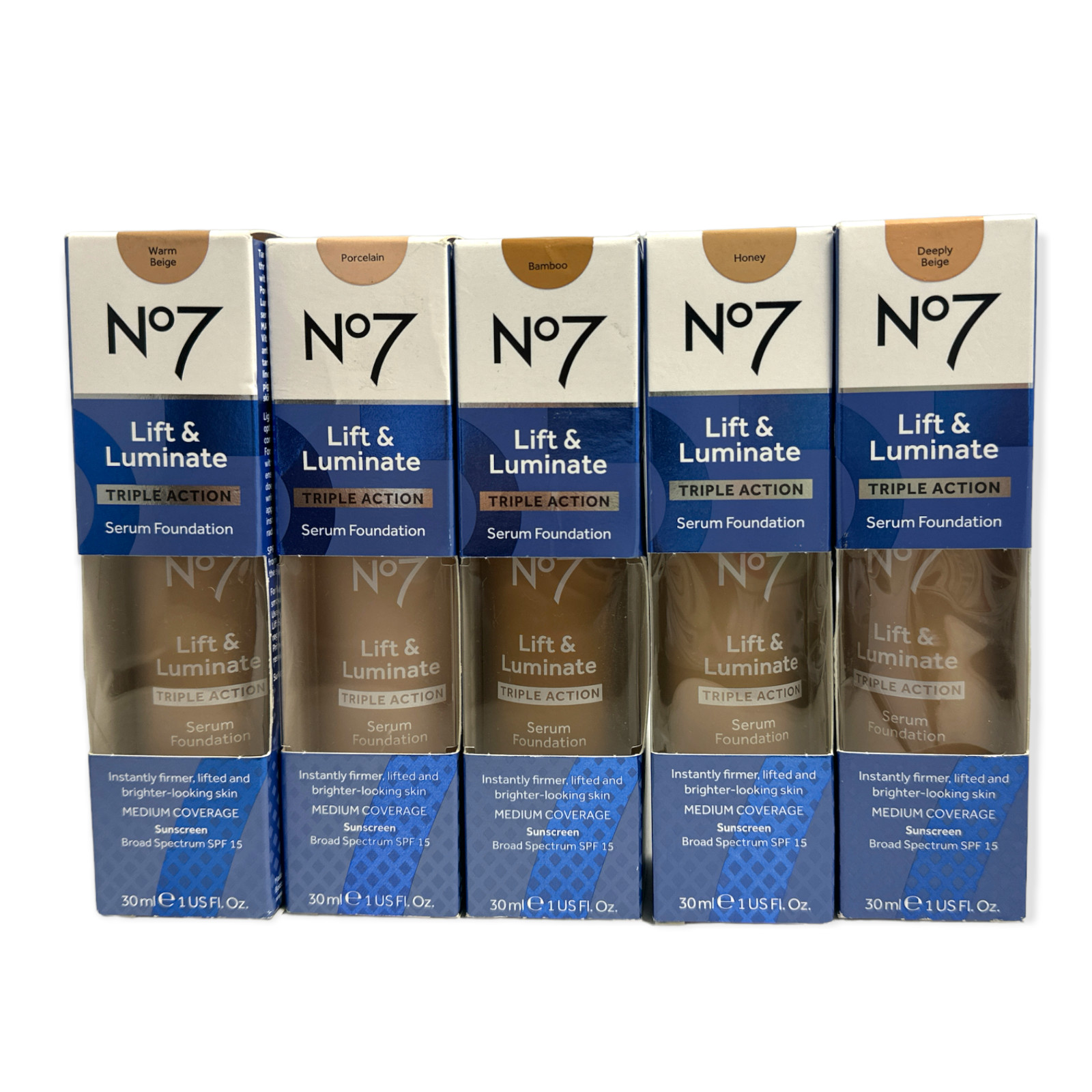 No7 Lift & Luminate Triple Action Serum Foundation SPF 15 Sunscreen (30ml/1.0oz)