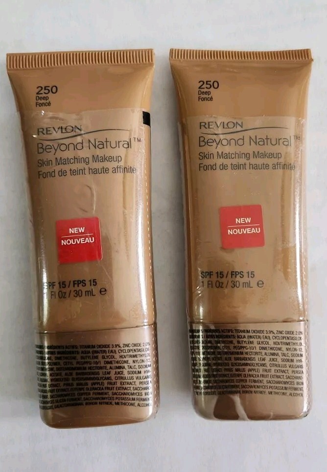 2x Revlon Beyond Natural Skin Matching Makeup 250 Deep