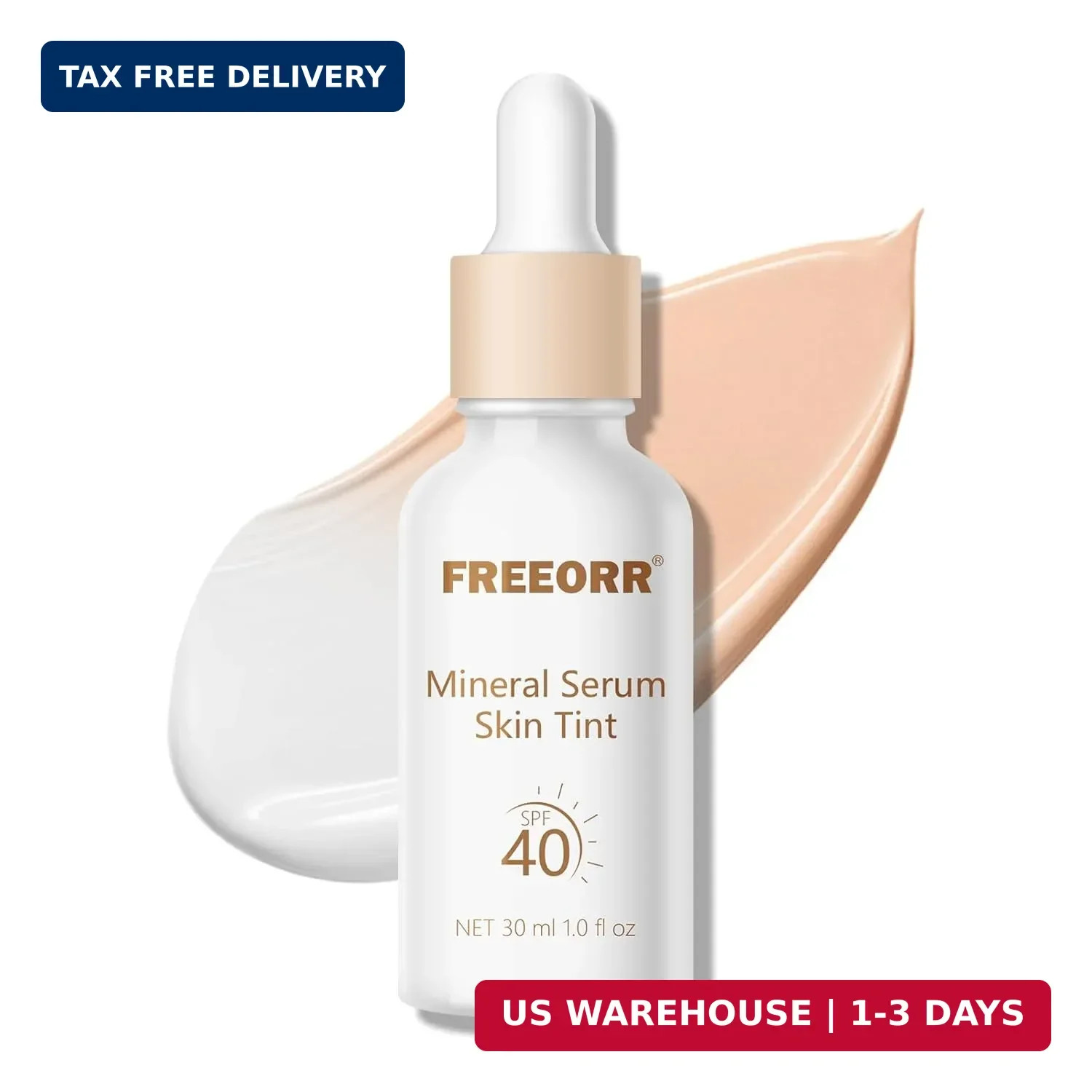 Liquid Color Changing Foundation with SPF 40, 3in1 Color Adjusting Foundation Ti