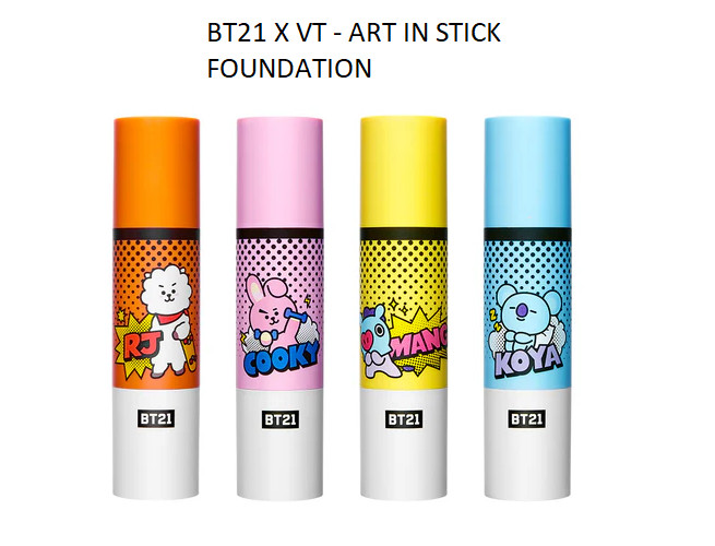 BTS RM BT21 Line Friends Art In Stick Foundation Koya #23 Natural Beige-Benefits