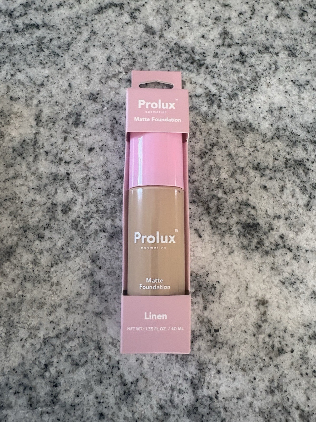 Prolux Cosmetics Matte Foundation In Linen BNIB 1.35fl Oz / 40ml
