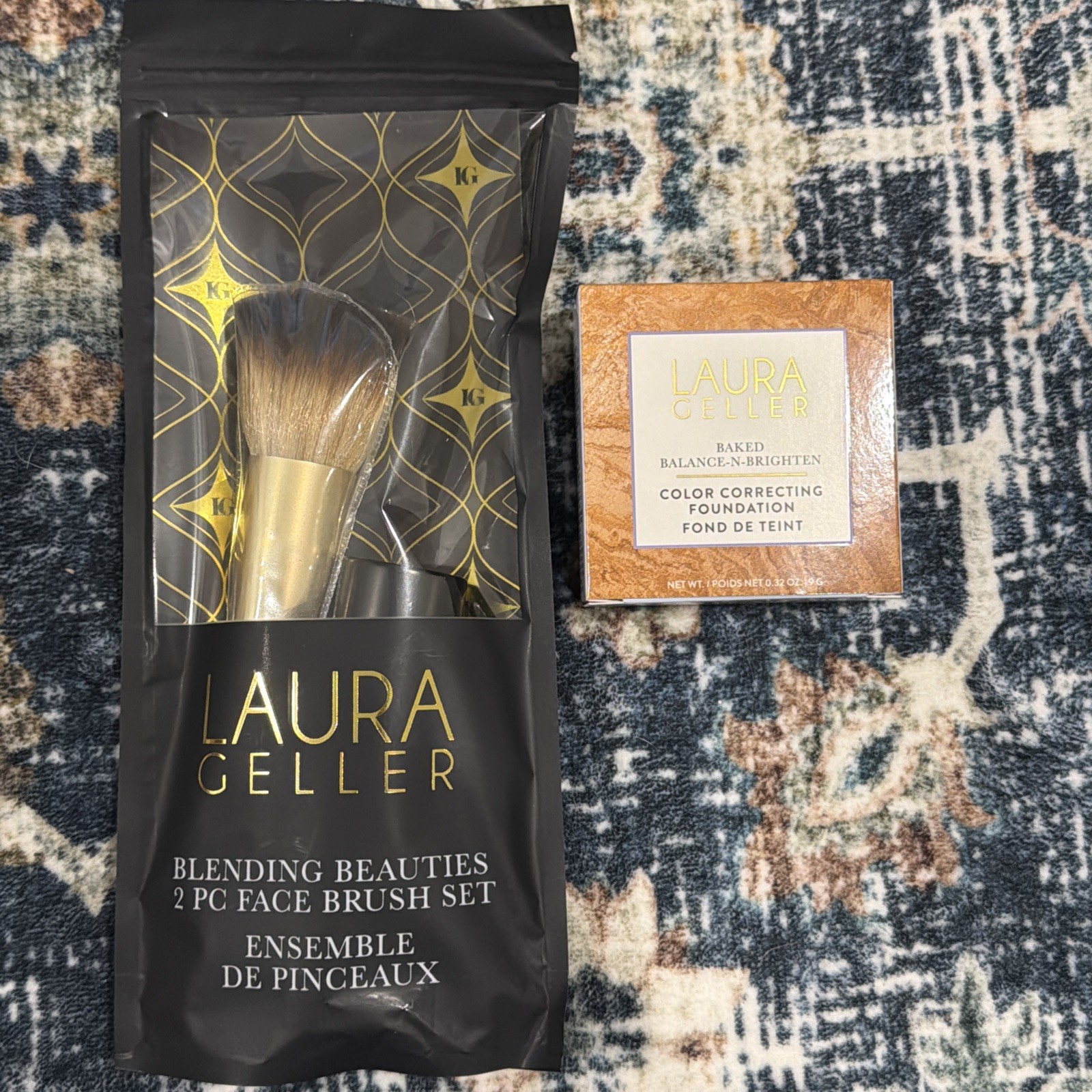 Laura Geller Baked Balance-n-Brighten Color Correcting Foundation Medium & Brush