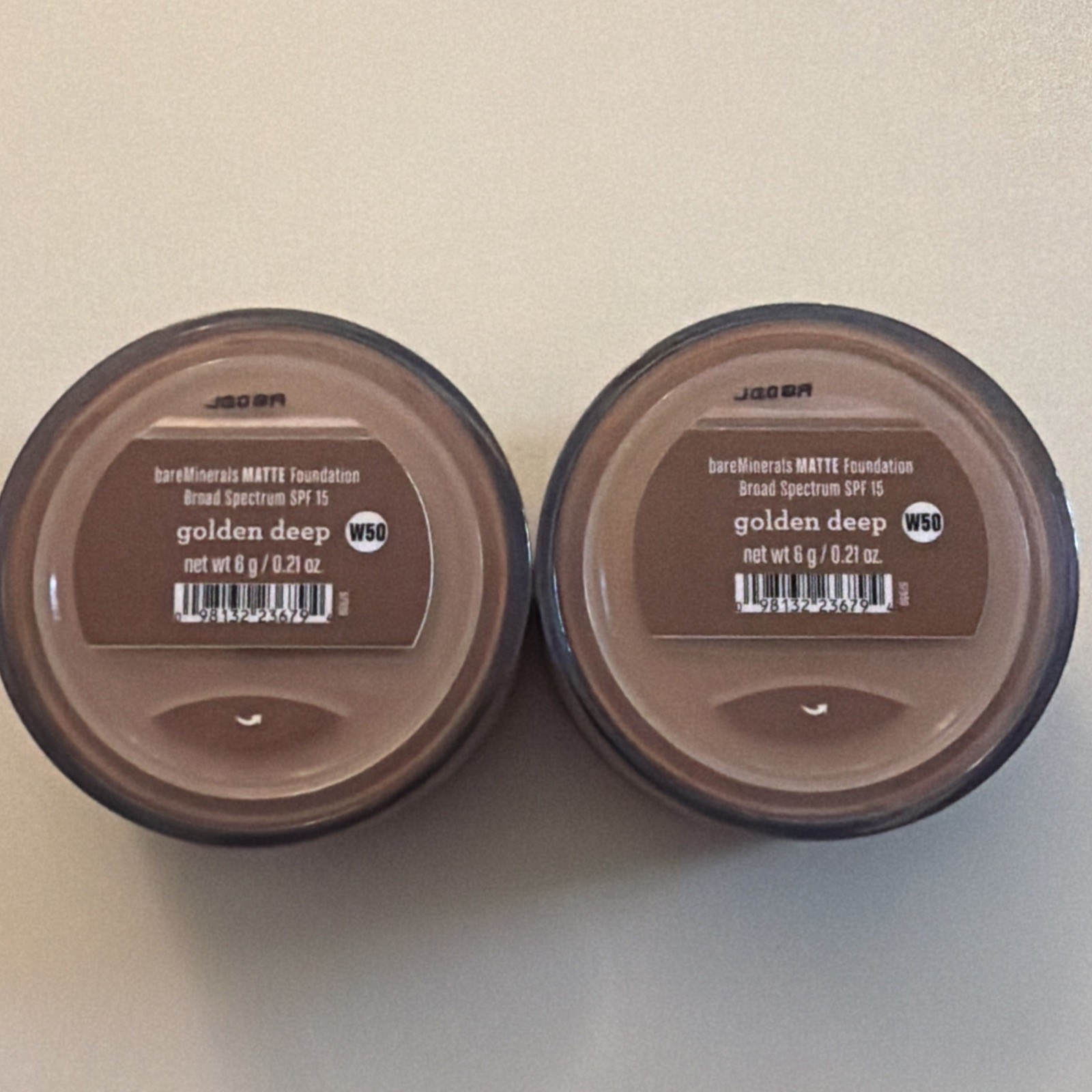 bareMinerals ~ Golden Deep 28 (W50) 6 g MATTE Loose Powder Foundation ~ LOT OF 2