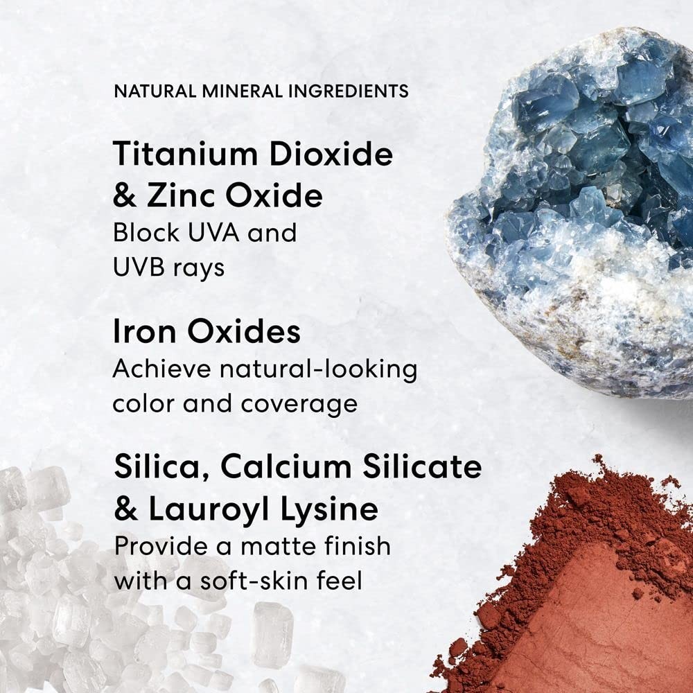 Clean Mineral Powder Makeup – Sheer-to-Full Coverage SPF 15, Talc-Free,