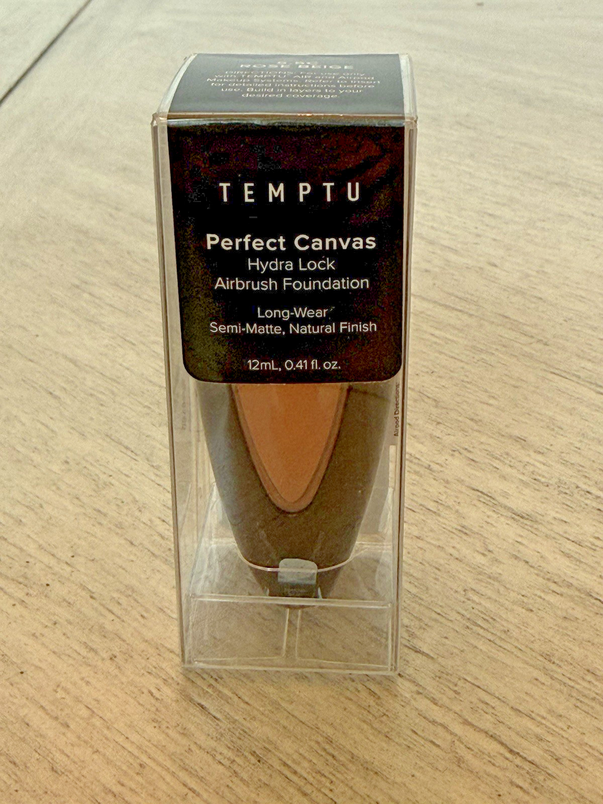 TEMPTU Perfect Canvas Airport Foundation 24-Hour Long-Wear 5.5 Rose Beige 0.41oz