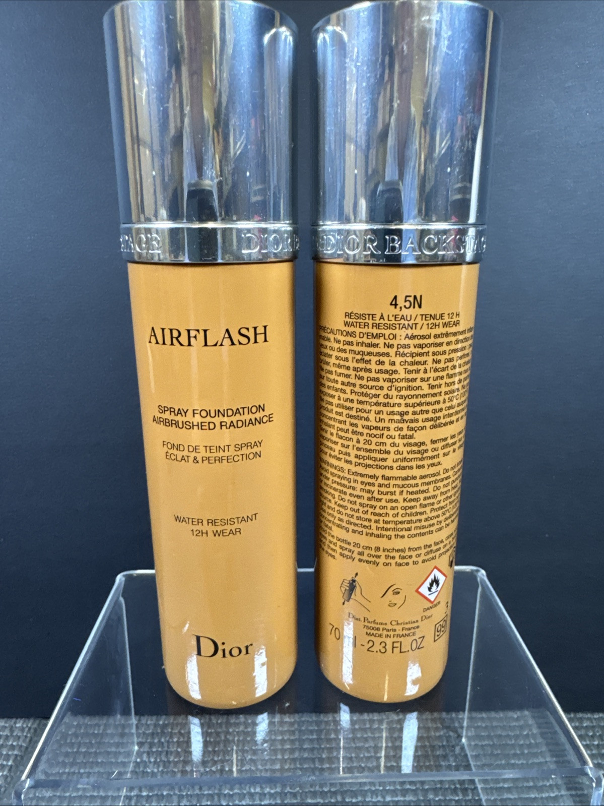 Dior Airflash Spray Foundation 4.5n 2.3oz Full Size NWOB